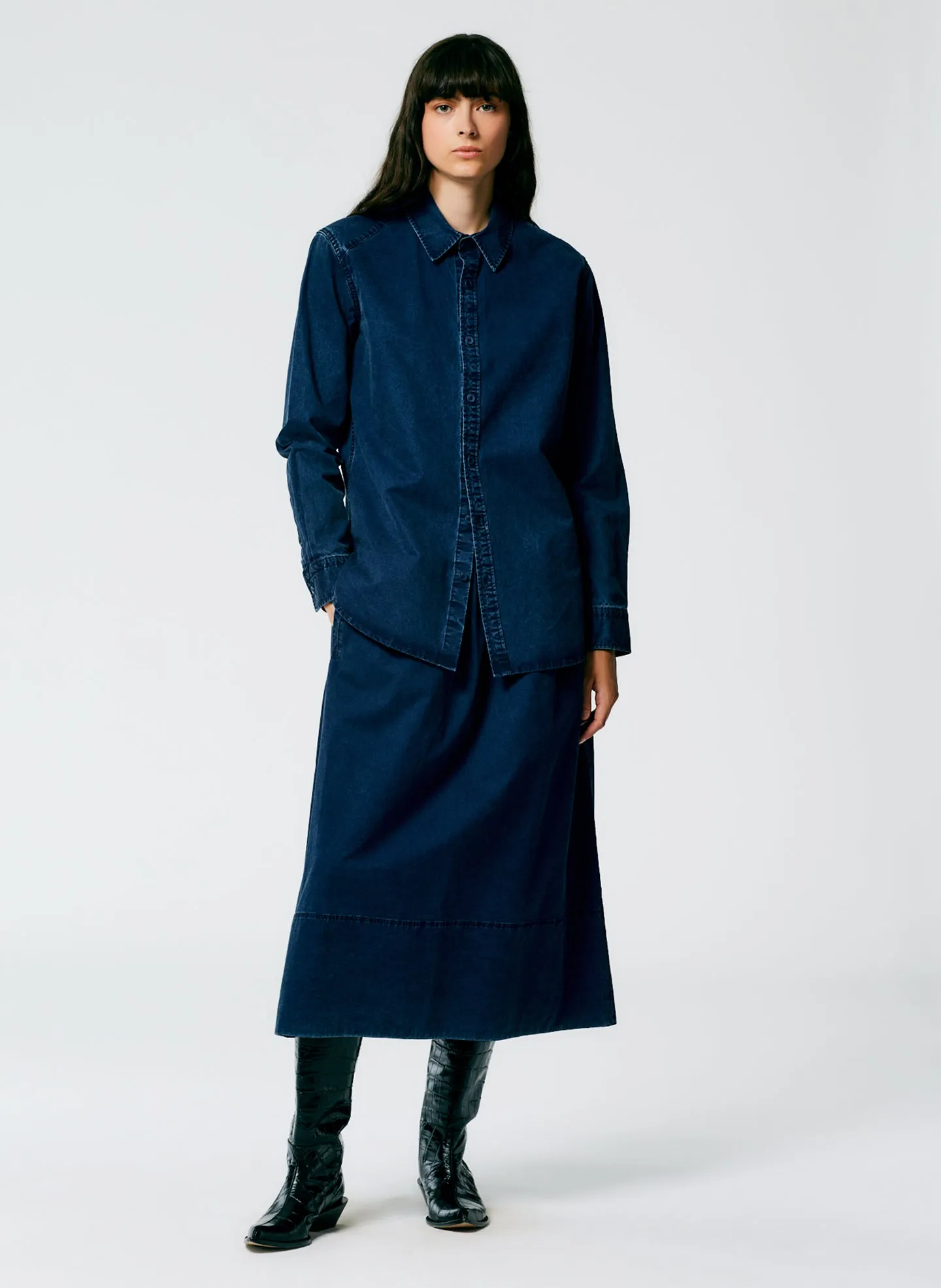 Tencel Cotton Charlie Slim Men's Shirt sold by Tibi product image thumbnail 5