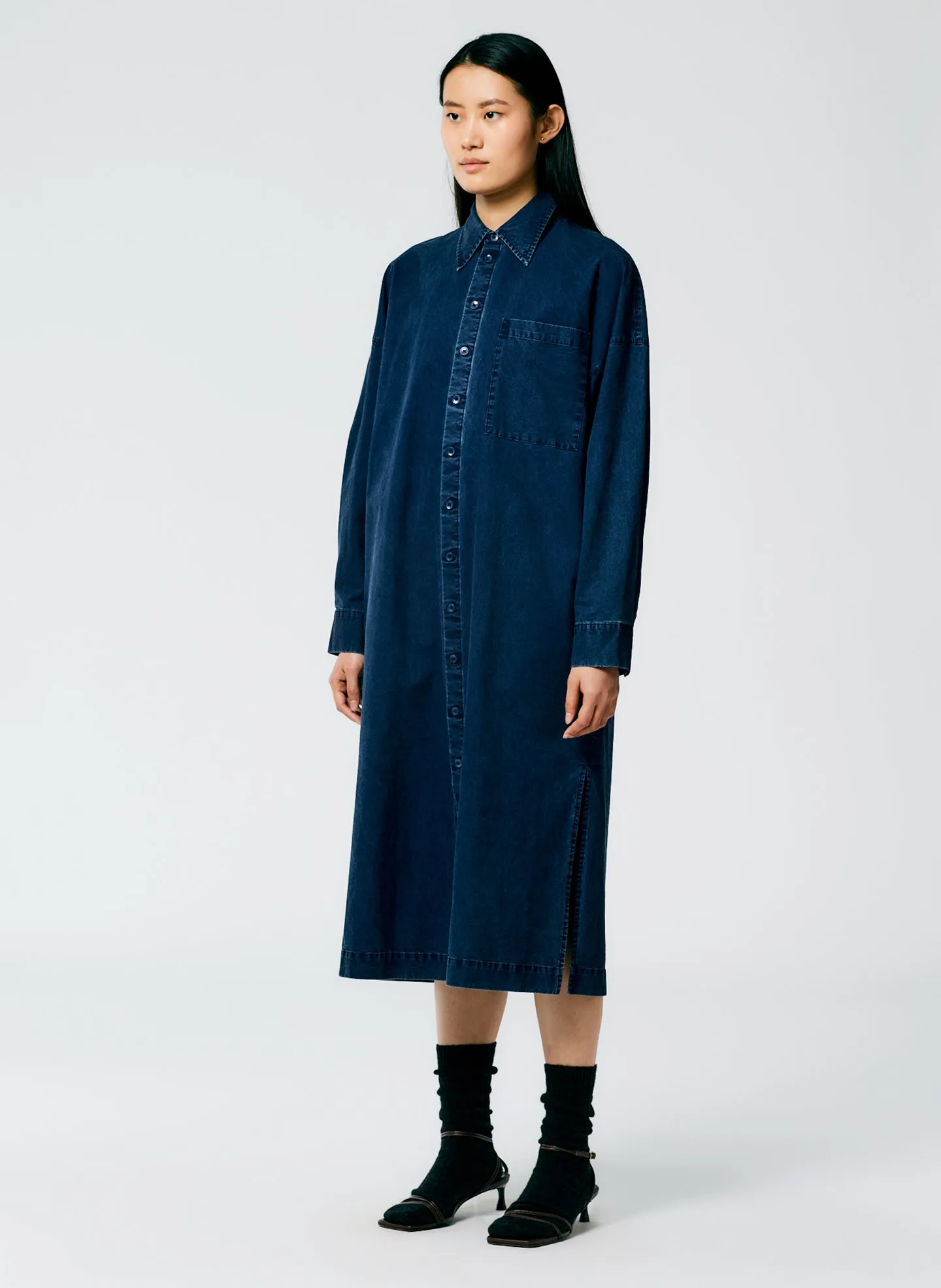 Tencel Cotton Shirtdress sold by Tibi product image thumbnail 2