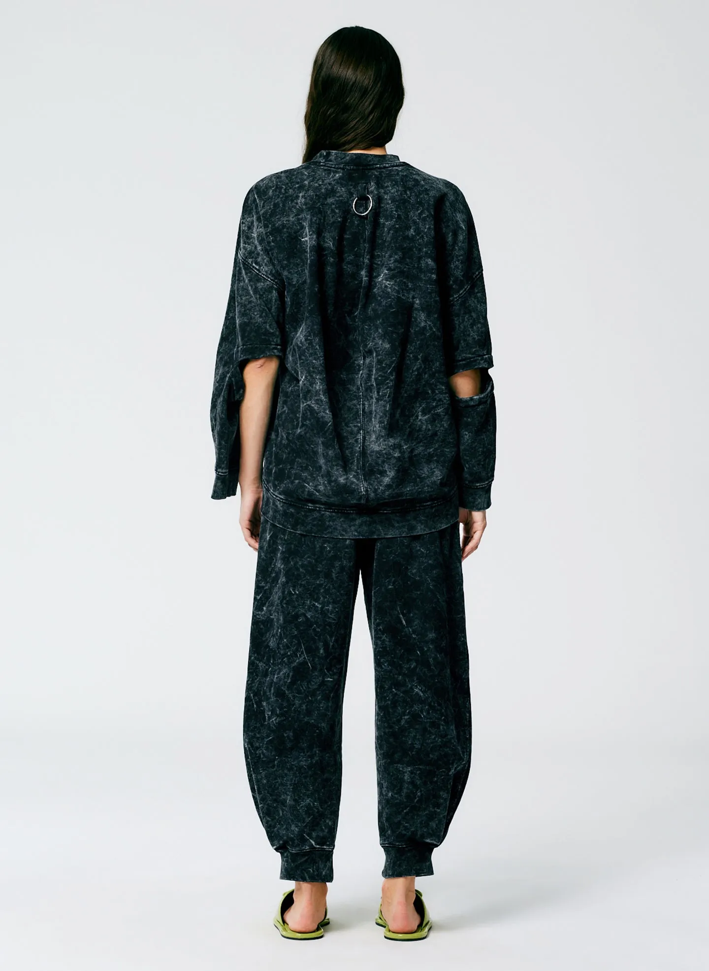 Acid Wash Calder Sweatpant - Long sold by Tibi product image thumbnail 3