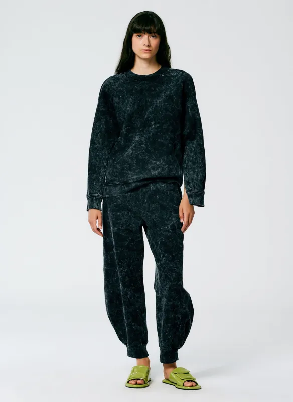 Acid Wash Calder Sweatpant - Long made by Tibi