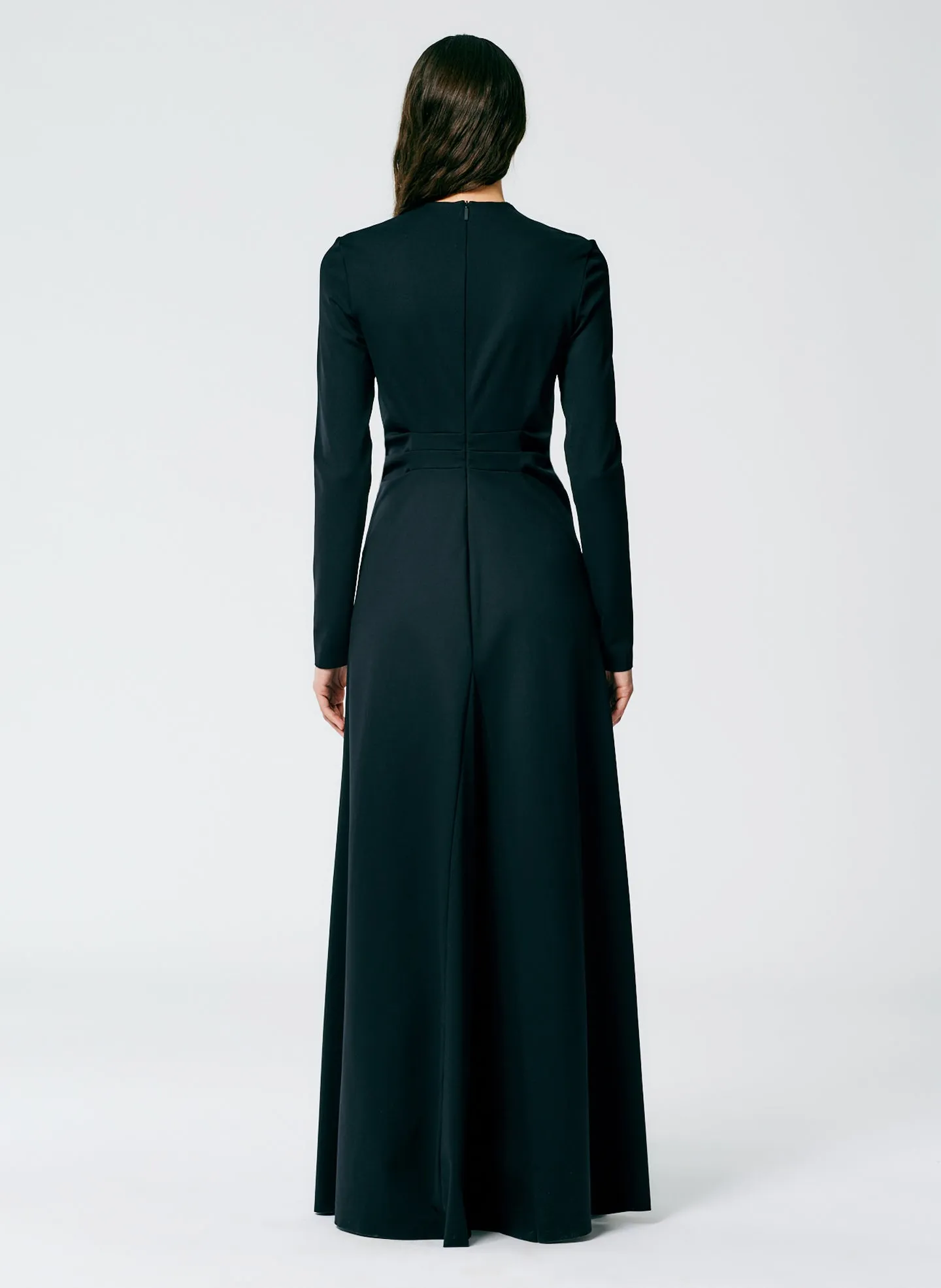 Compact Ultra Stretch Knit Lean Maxi Gown sold by Tibi product image thumbnail 3