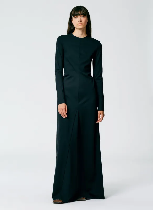 Compact Ultra Stretch Knit Lean Maxi Gown made by Tibi
