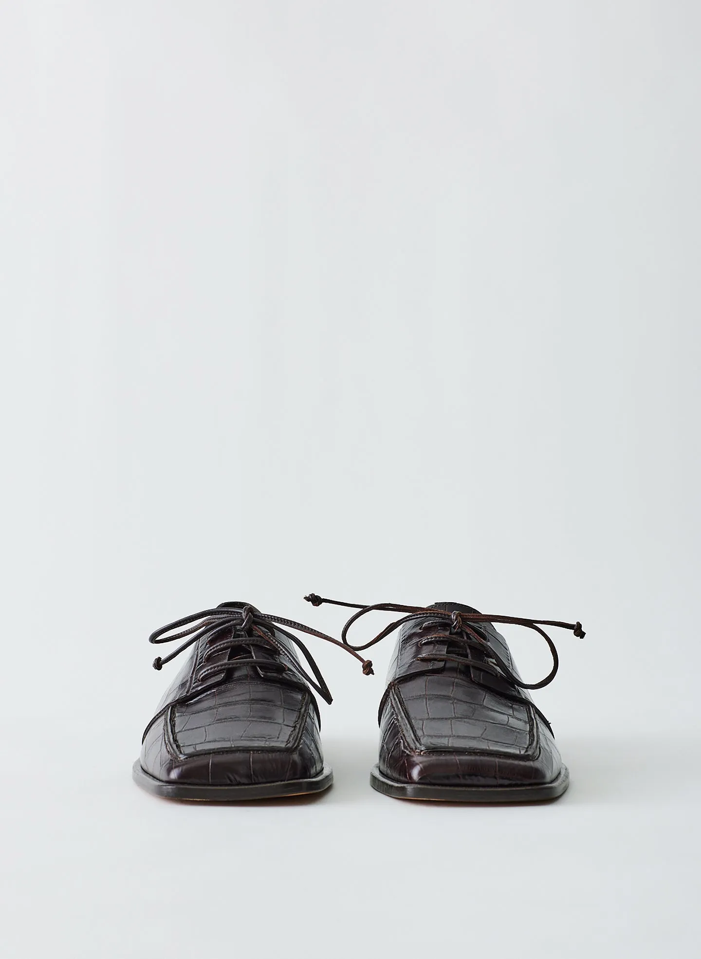 Croc Print Brody Square Toe Loafer sold by Tibi product image thumbnail 4