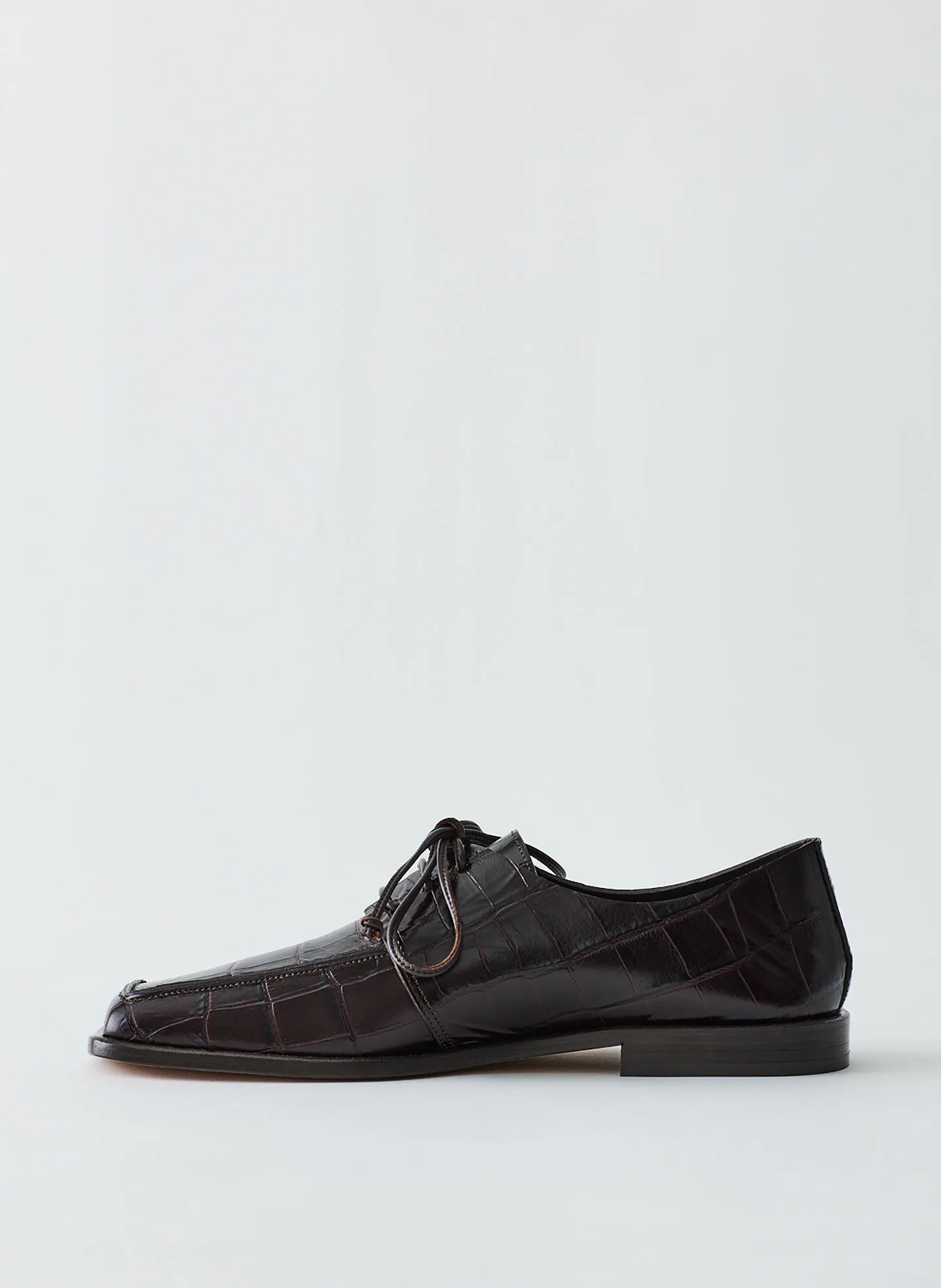 Croc Print Brody Square Toe Loafer sold by Tibi product image thumbnail 2