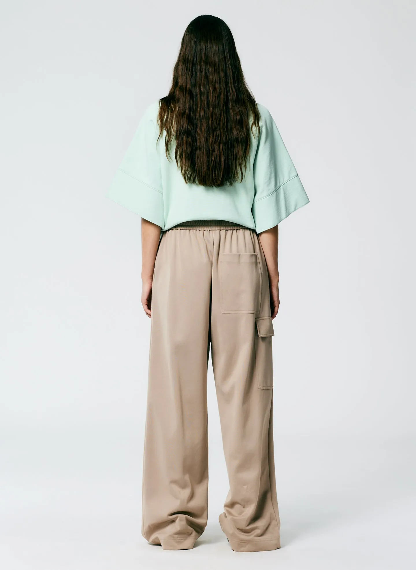 Active Knit Wide Leg Pull On Pant sold by Tibi product image thumbnail 3