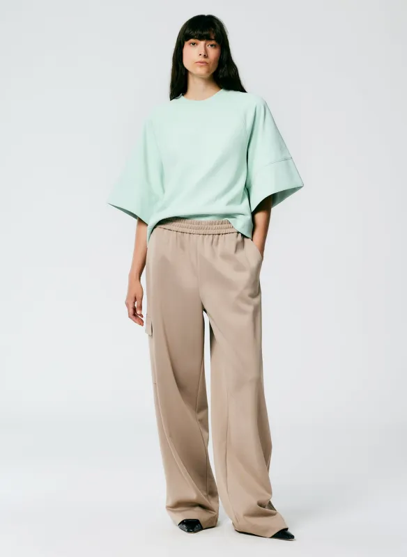 Active Knit Wide Leg Pull On Pant sold by Tibi