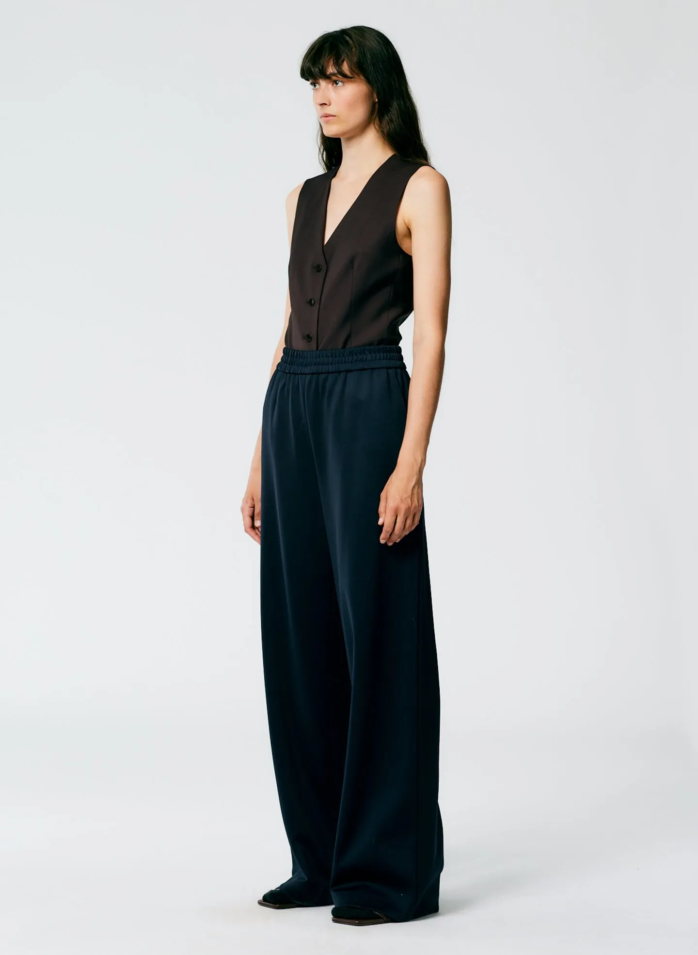 Active Knit Wide Leg Pull On Pant sold by Tibi product image thumbnail 3