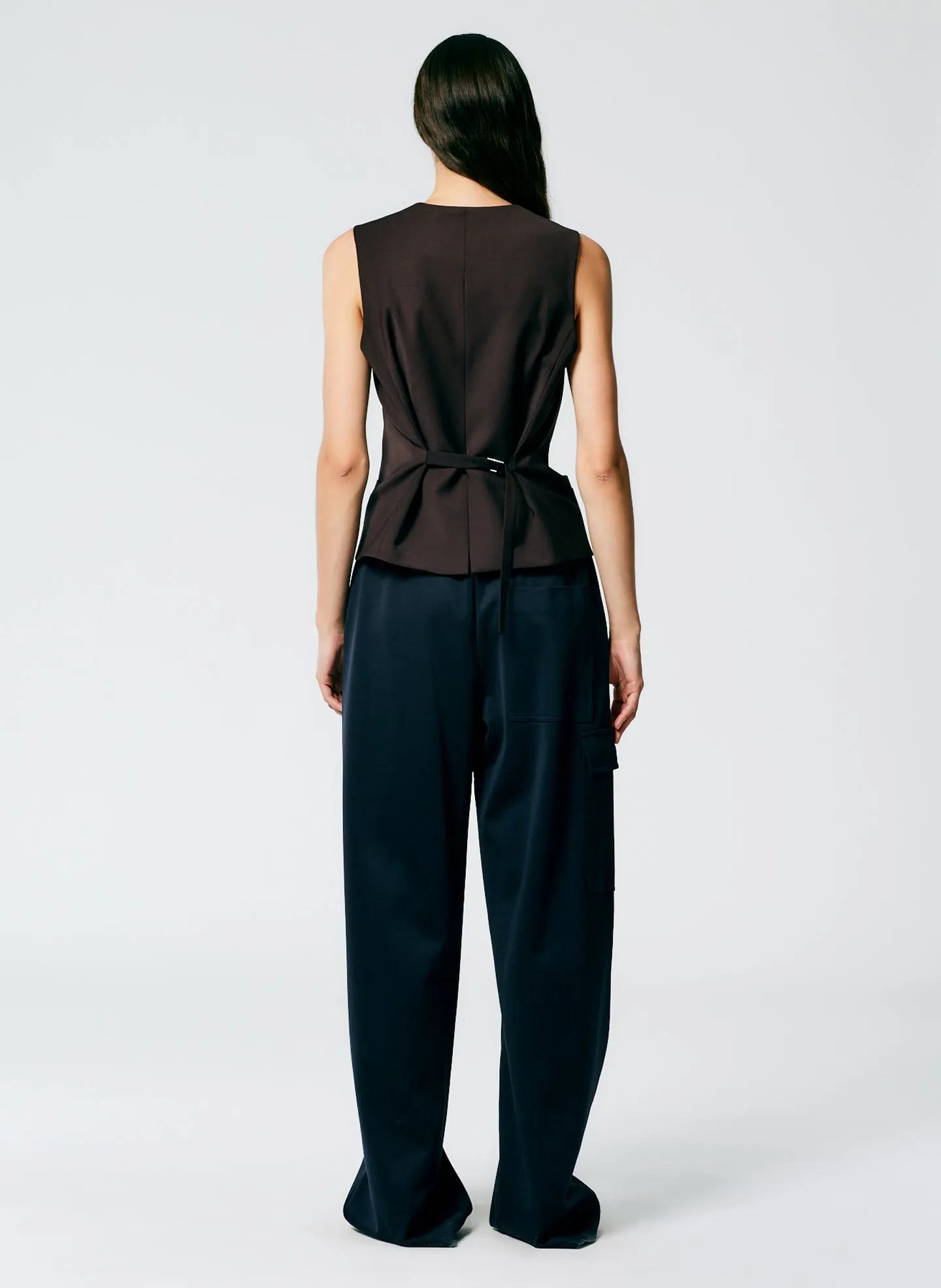 Active Knit Wide Leg Pull On Pant sold by Tibi product image thumbnail 4