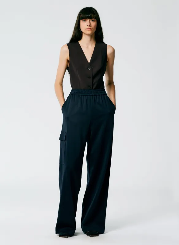 Active Knit Wide Leg Pull On Pant sold by Tibi