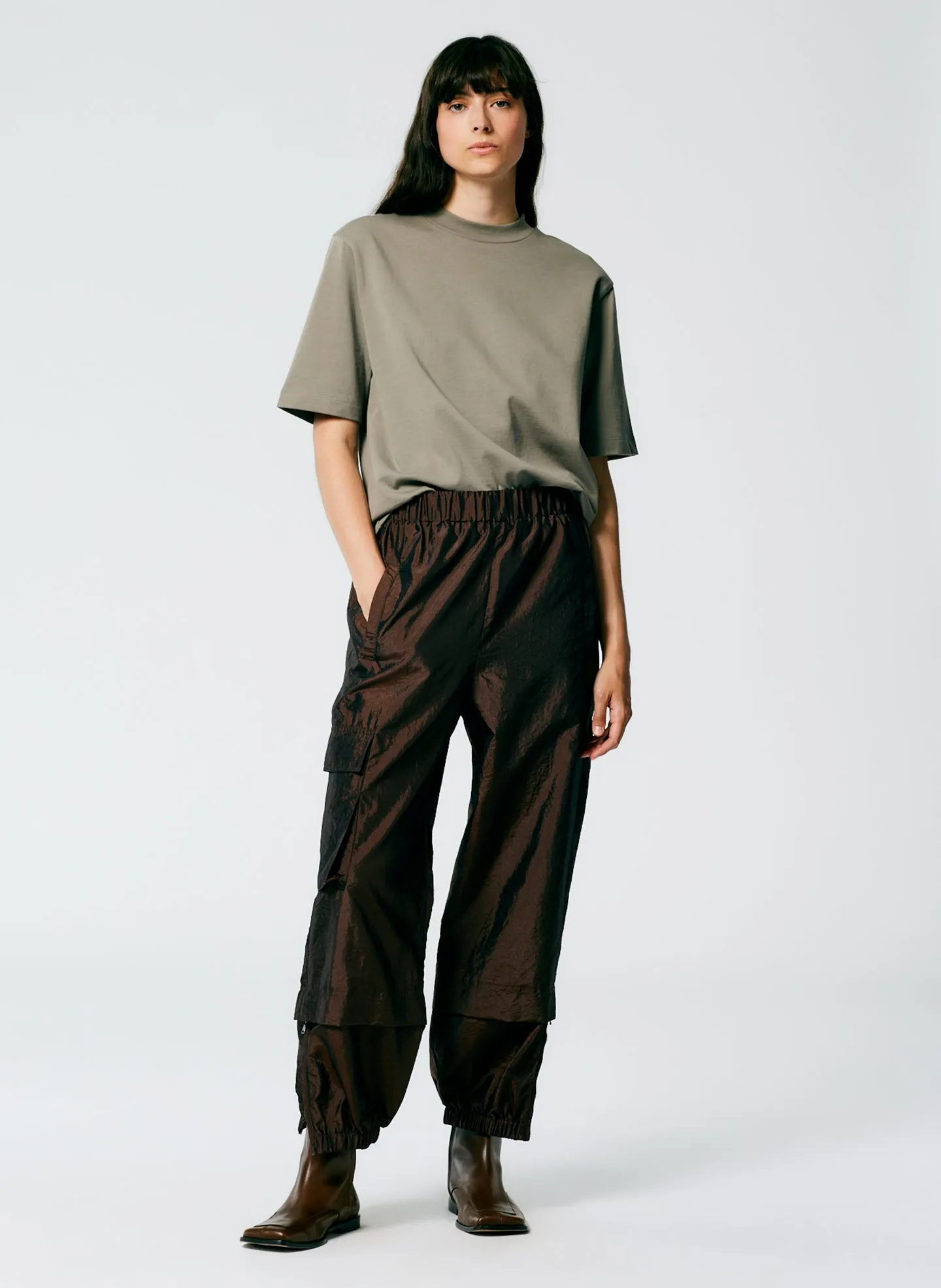 Crispy Nylon Pull On Wilt Jogger- Long sold by Tibi