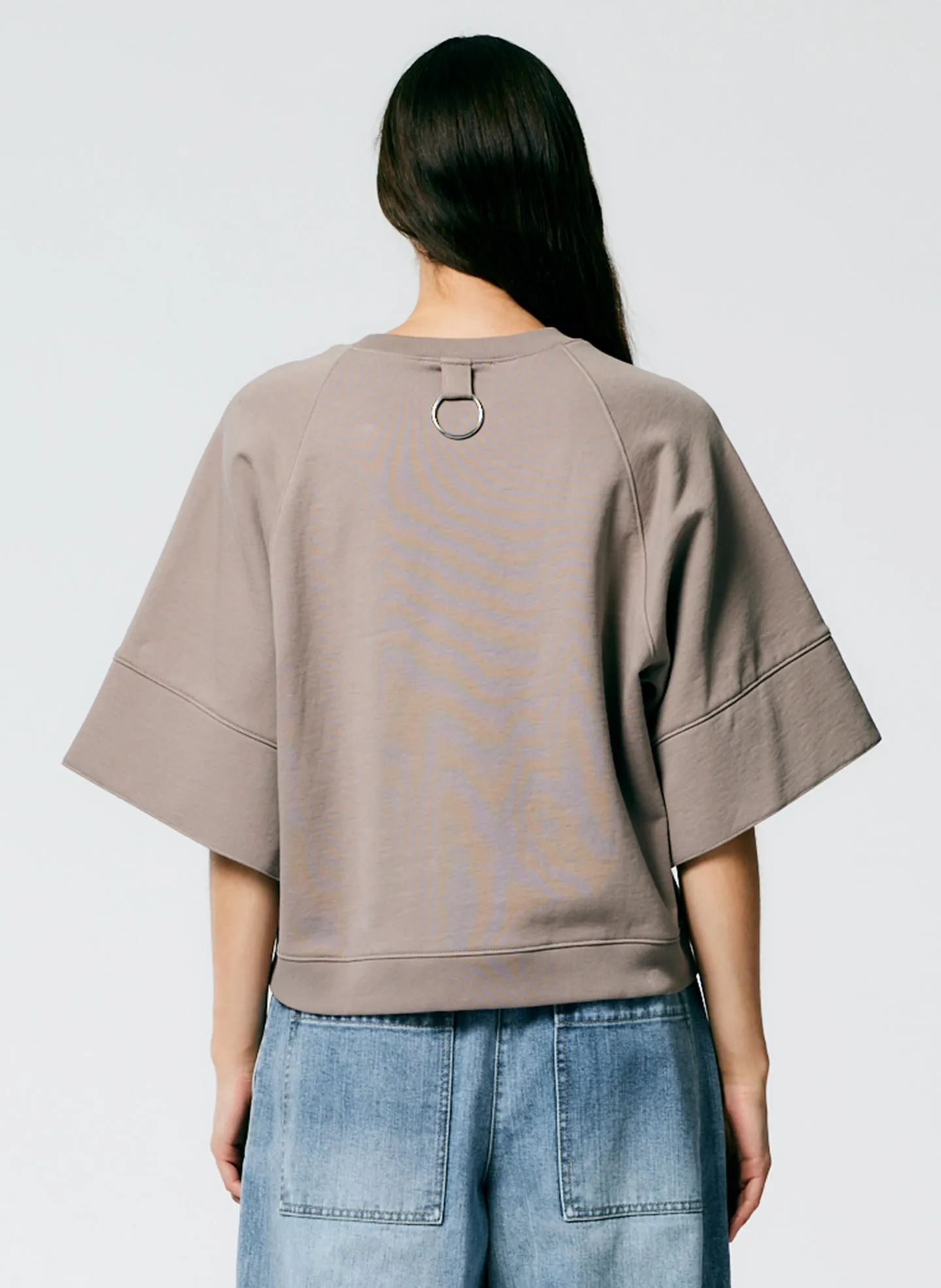 Crewneck Easy Sweatshirt sold by Tibi product image thumbnail 3