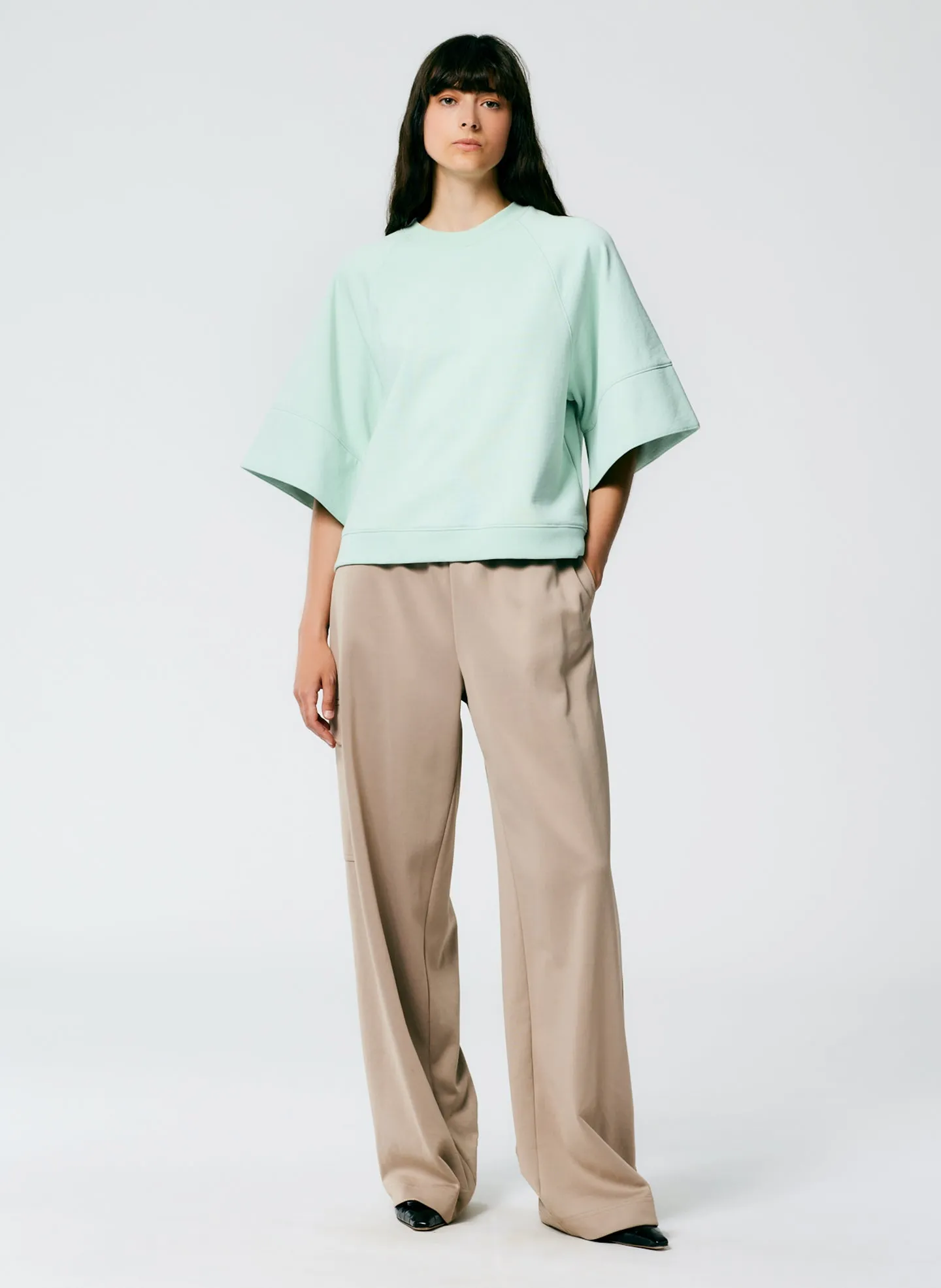 Crewneck Easy Sweatshirt sold by Tibi product image thumbnail 4