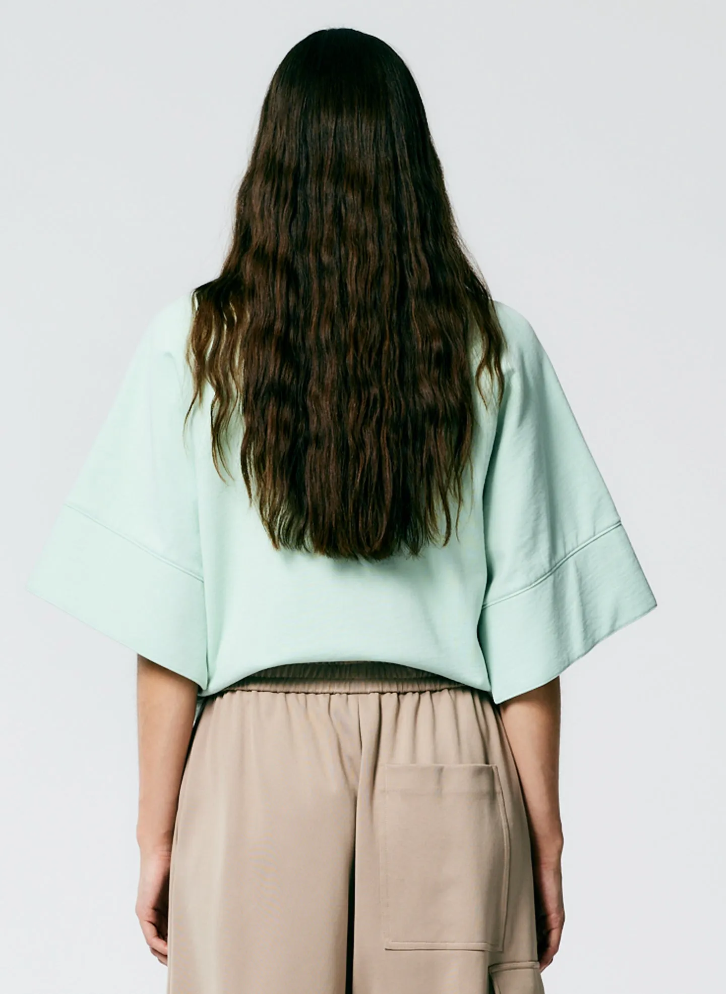 Crewneck Easy Sweatshirt sold by Tibi product image thumbnail 3