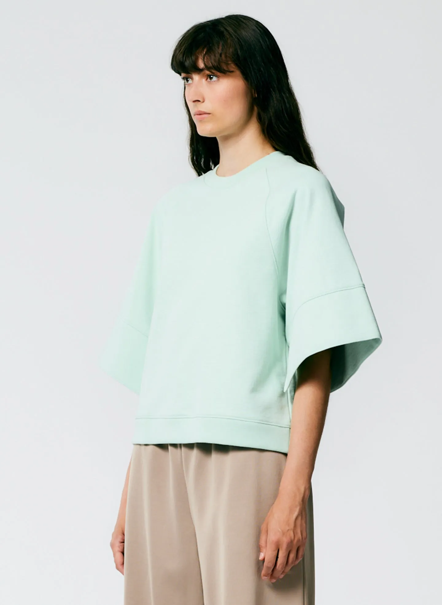 Crewneck Easy Sweatshirt sold by Tibi product image thumbnail 2