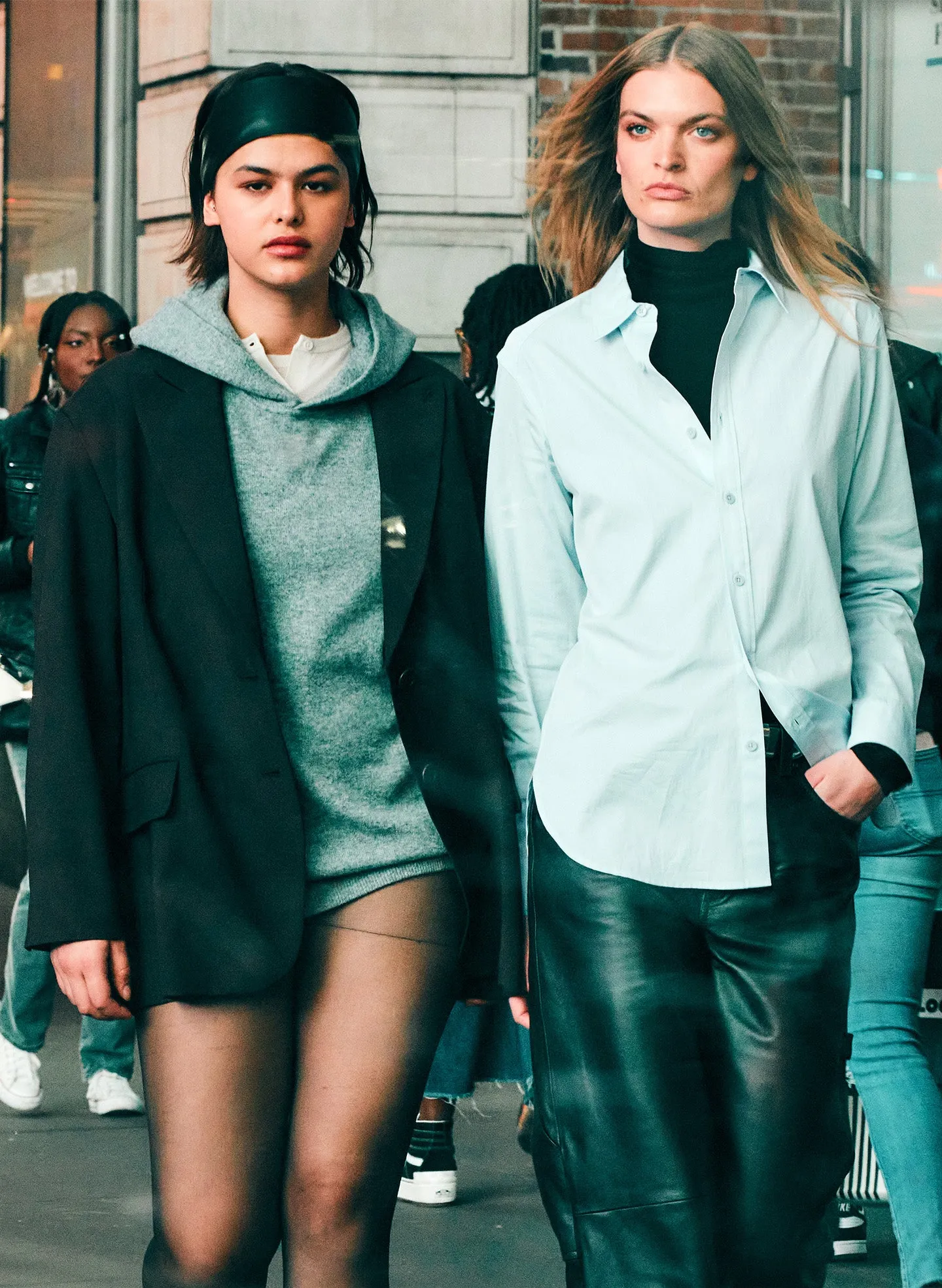 Leather Slouchy Carpenter Pant sold by Tibi product image thumbnail 2