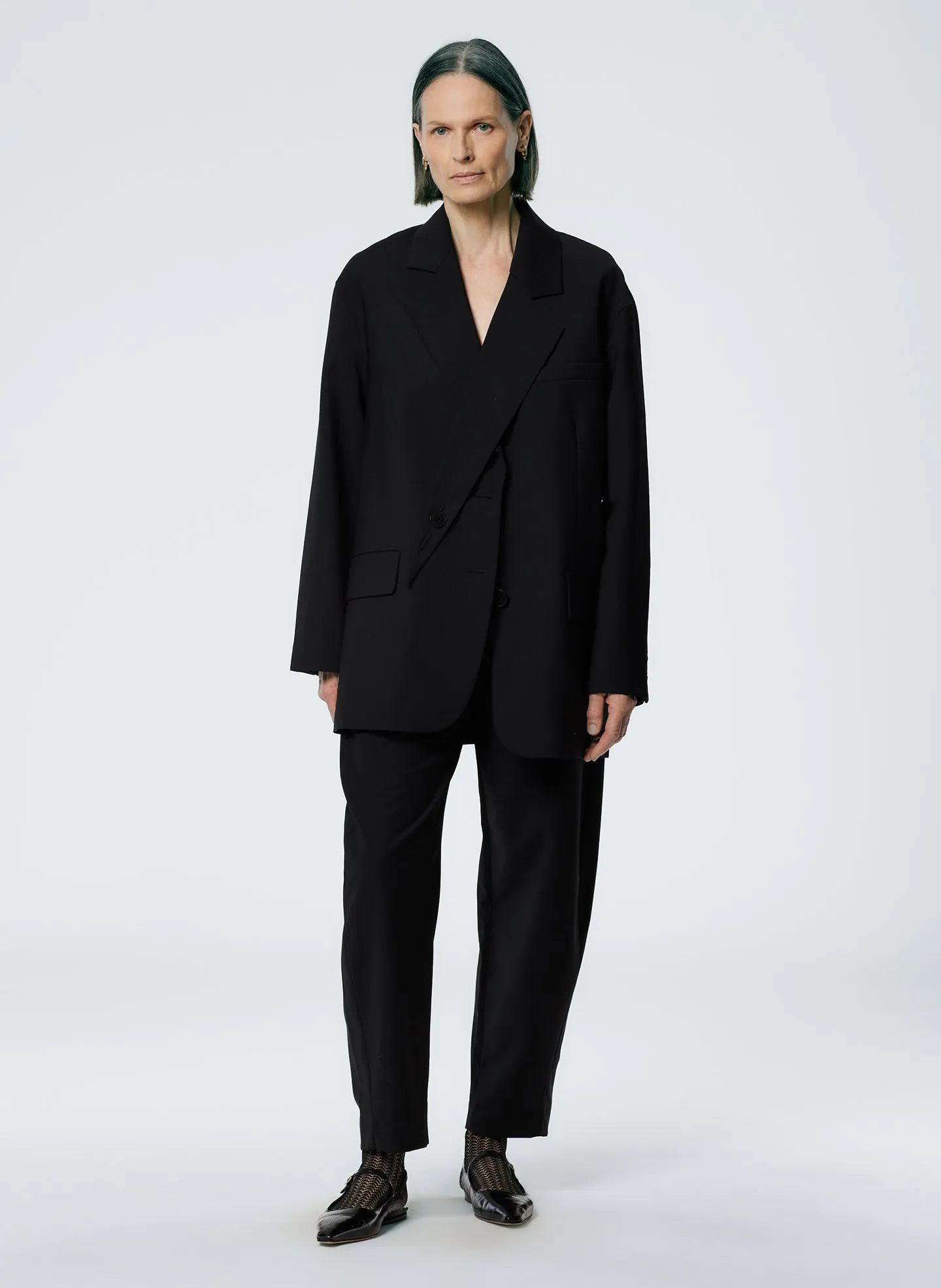 Tropical Wool Detached Lapel Liam Blazer sold by Tibi product image thumbnail 3