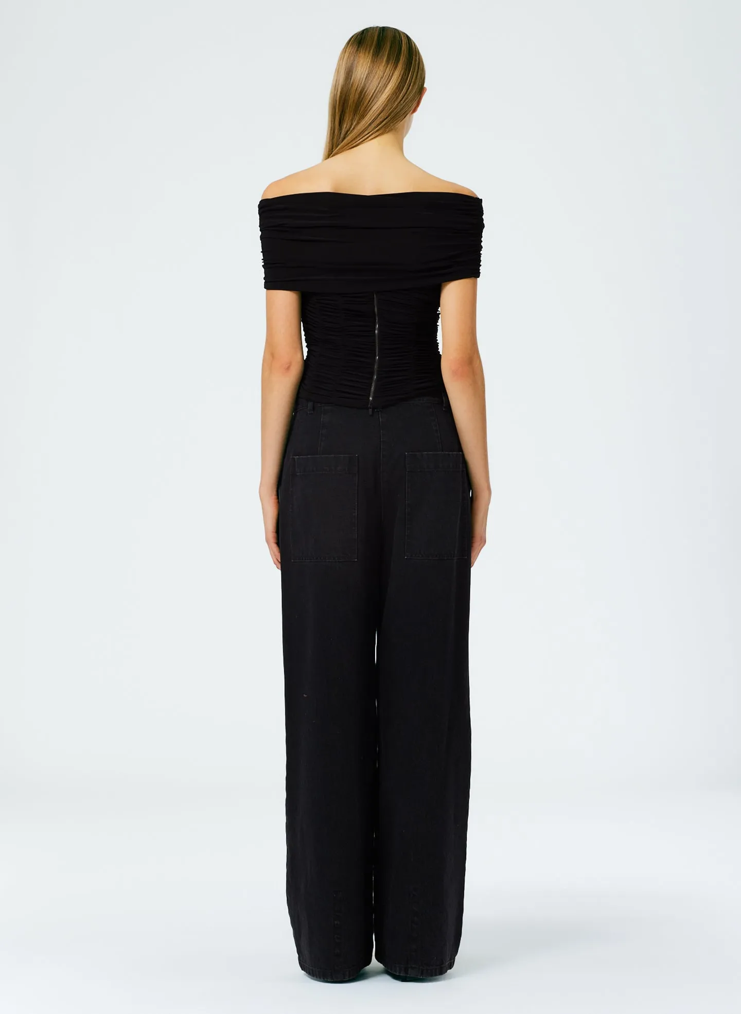 Black Denim Stella Jean - Regular sold by Tibi product image thumbnail 5