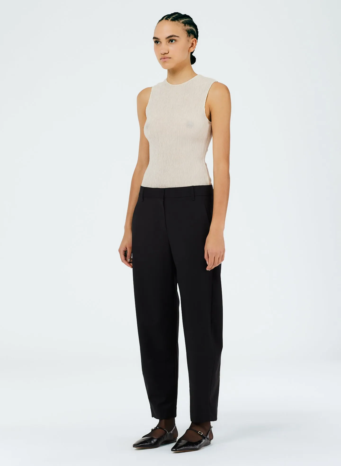 Tropical Wool Sculpted Trouser sold by Tibi product image thumbnail 3