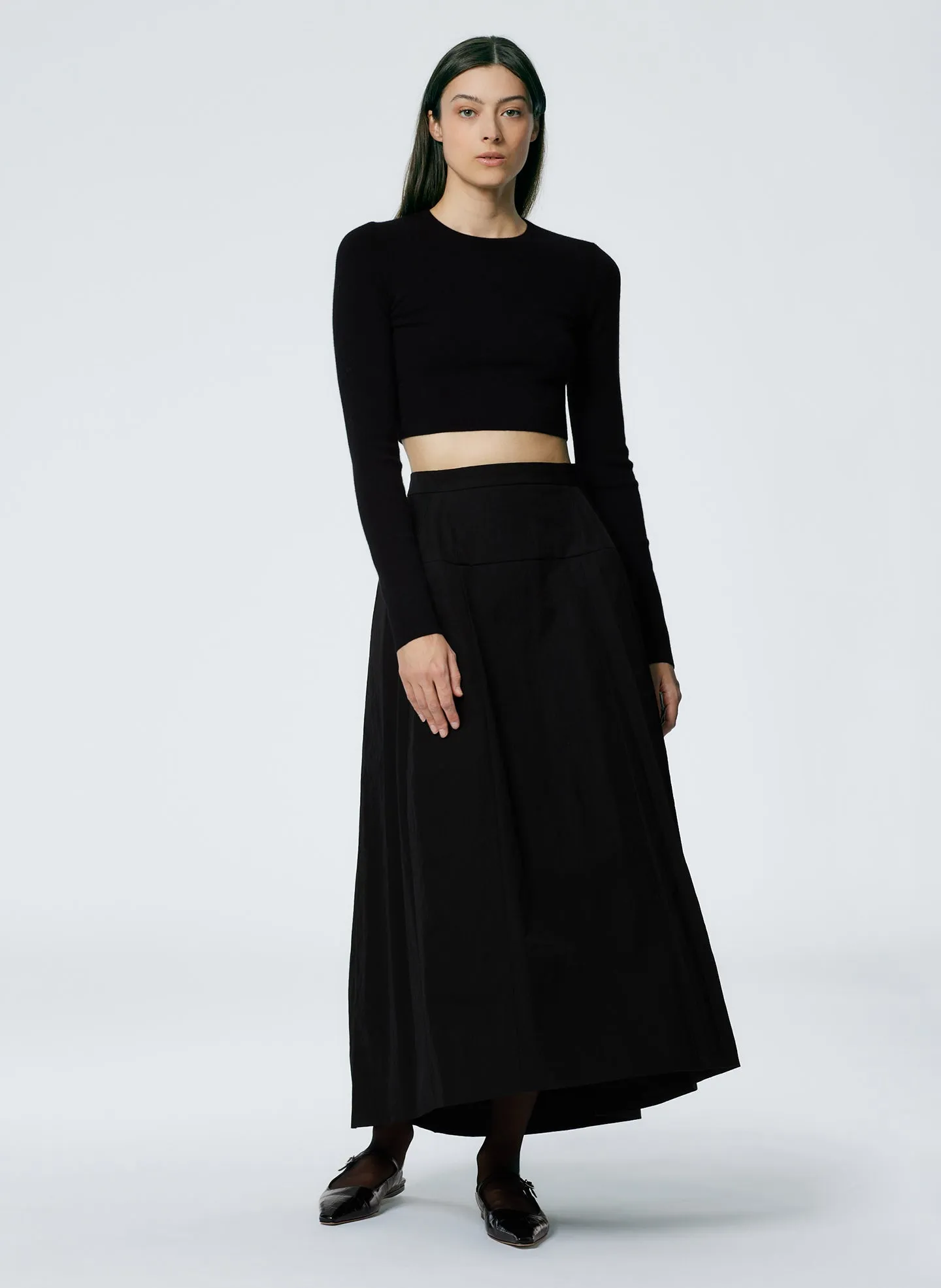 Schema Sculpted Midi Skirt sold by Tibi product image thumbnail 5