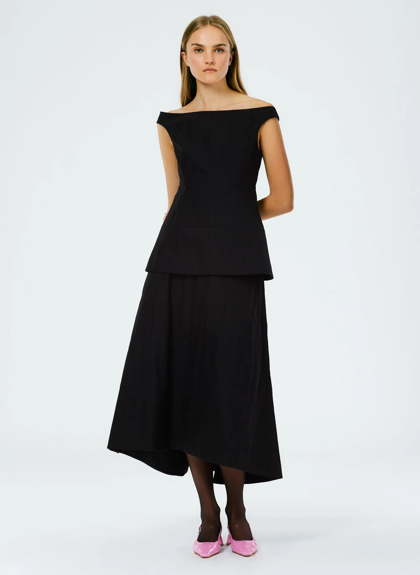 Schema Sculpted Midi Skirt sold by Tibi