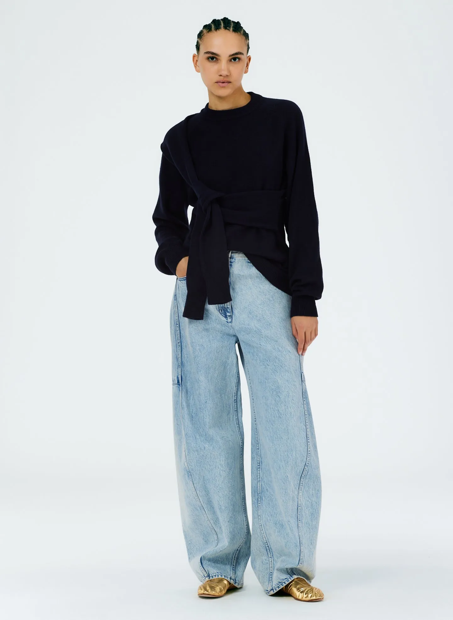 Airy Extrafine Wool Blair Pullover sold by Tibi product image thumbnail 5