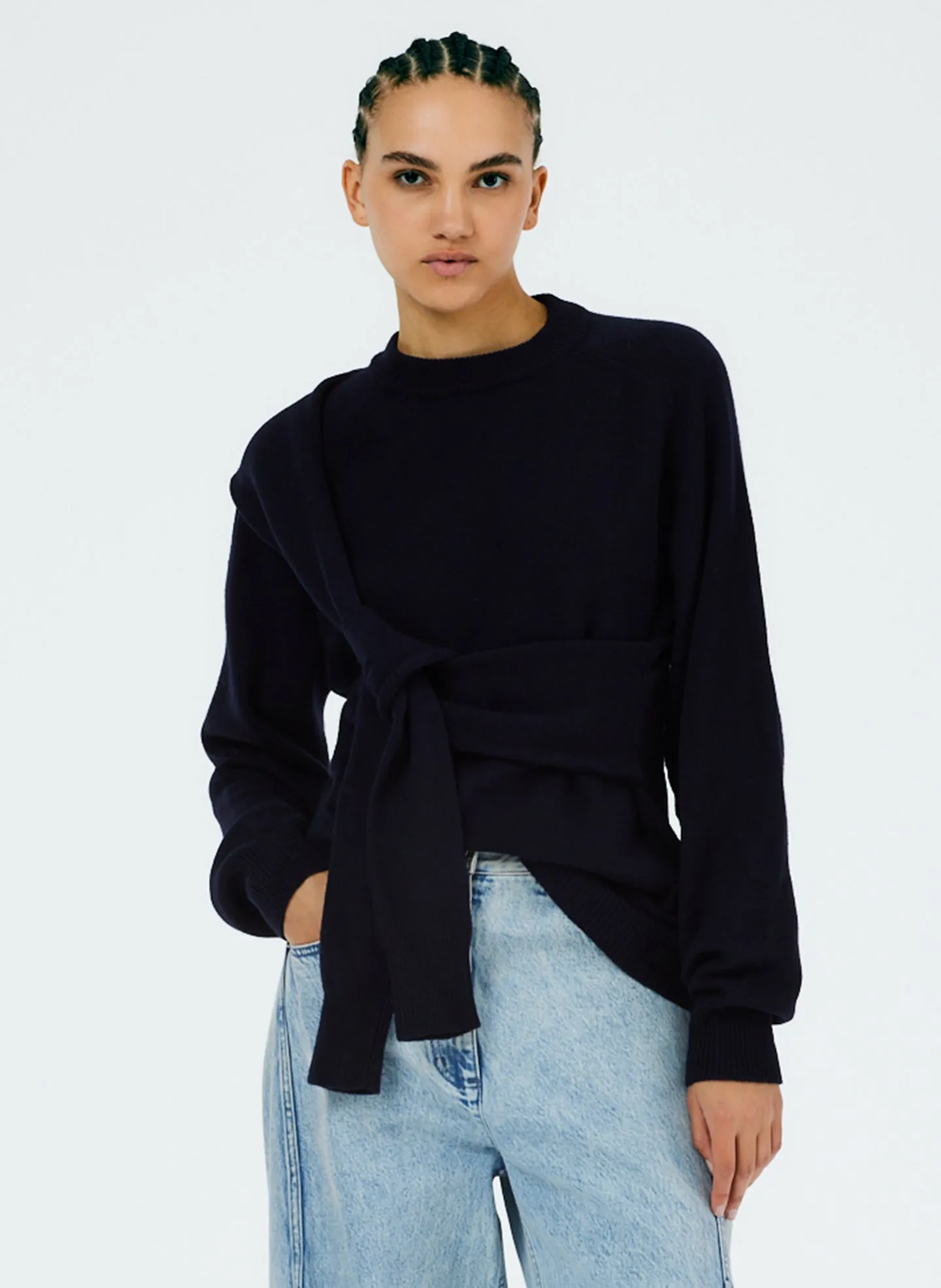 Airy Extrafine Wool Blair Pullover sold by Tibi
