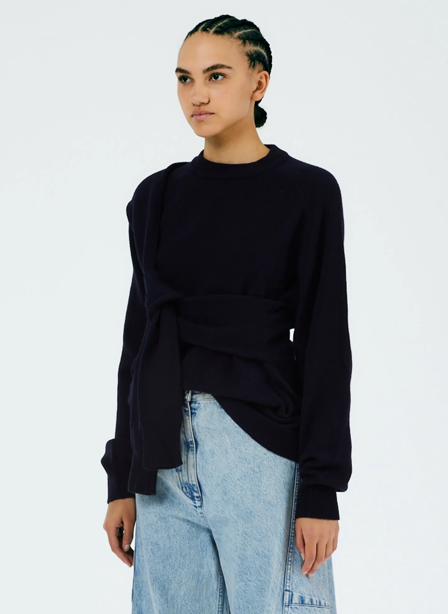 Airy Extrafine Wool Blair Pullover sold by Tibi product image thumbnail 3