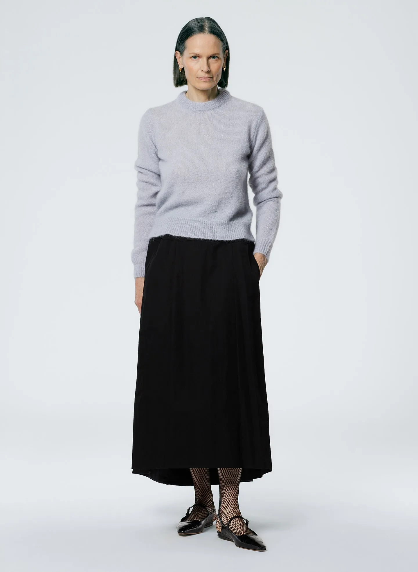 Soft Mohair Shrunken Crewneck Pullover sold by Tibi product image thumbnail 4