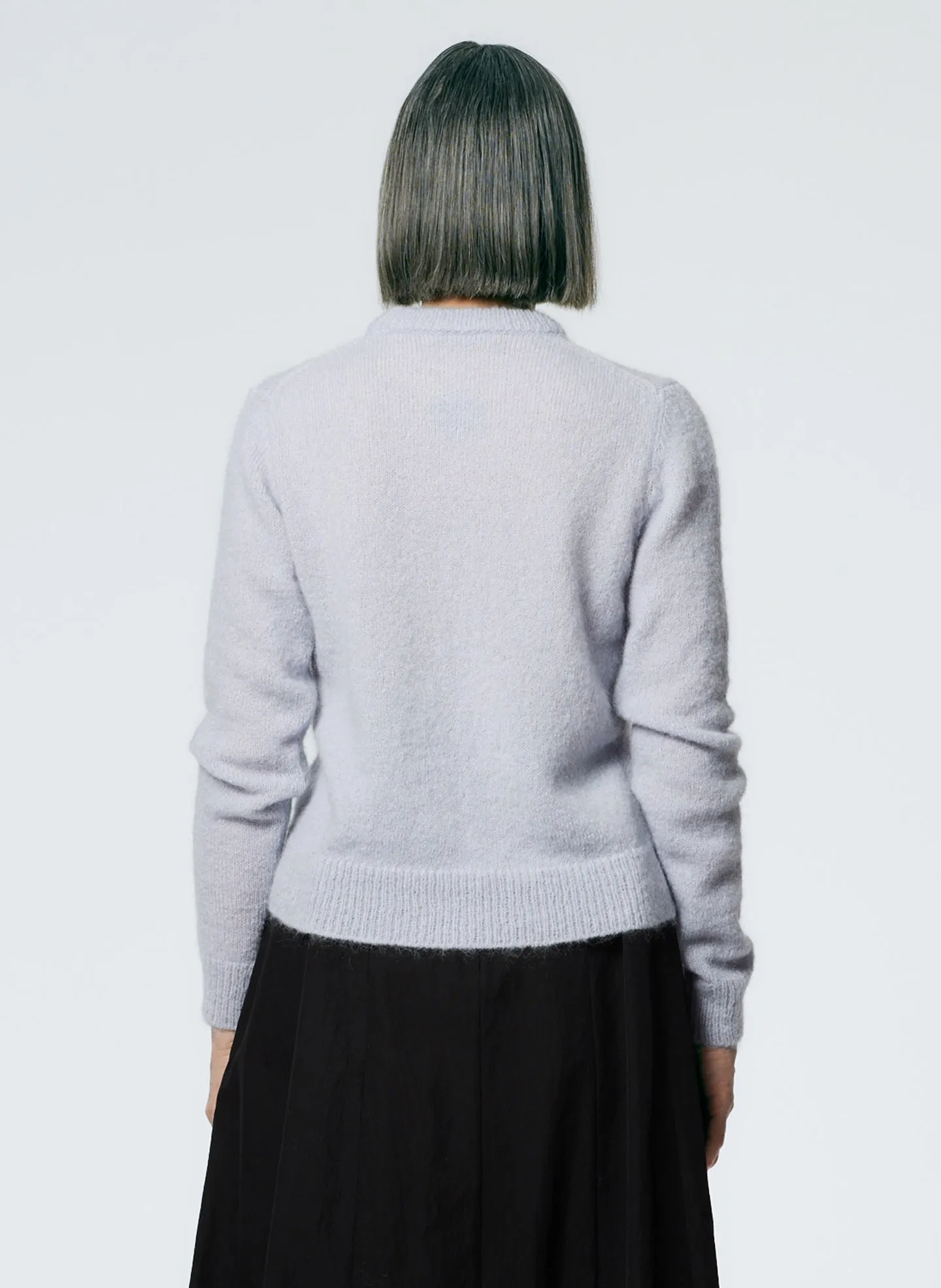 Soft Mohair Shrunken Crewneck Pullover sold by Tibi product image thumbnail 3