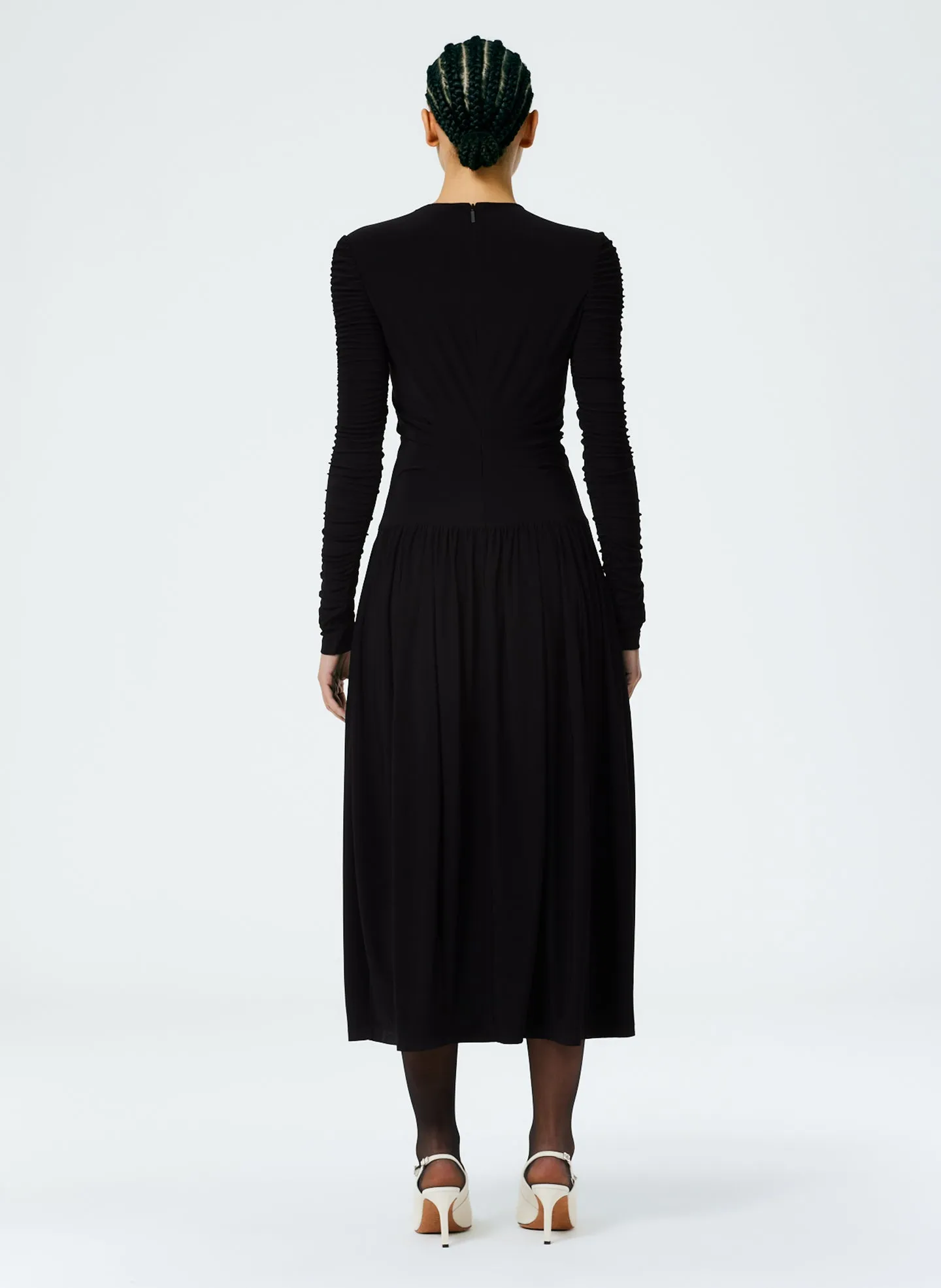 Drapey Jersey Ruched Dress sold by Tibi product image thumbnail 3