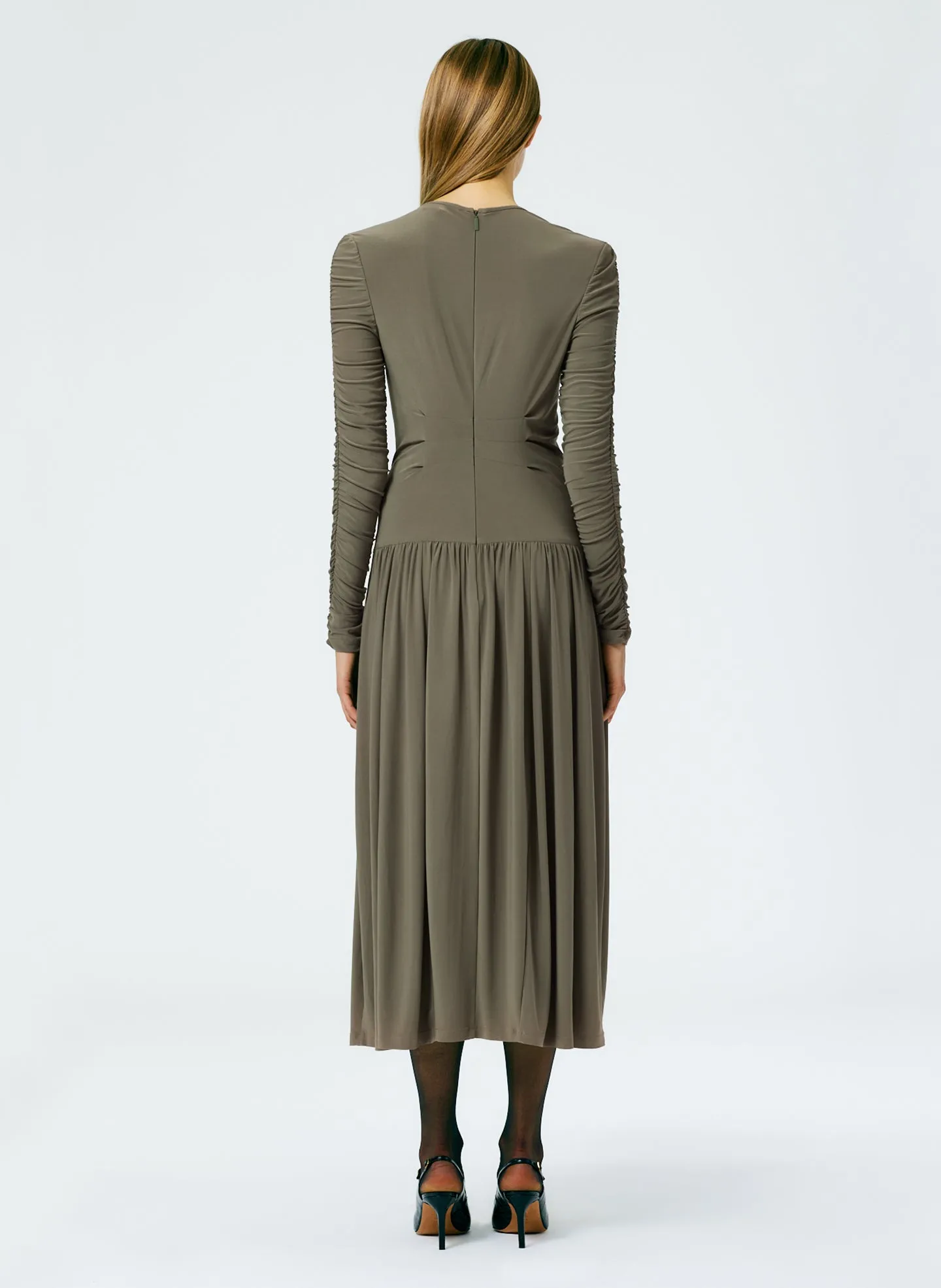 Drapey Jersey Ruched Dress sold by Tibi product image thumbnail 3
