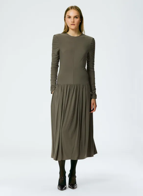 Drapey Jersey Ruched Dress made by Tibi