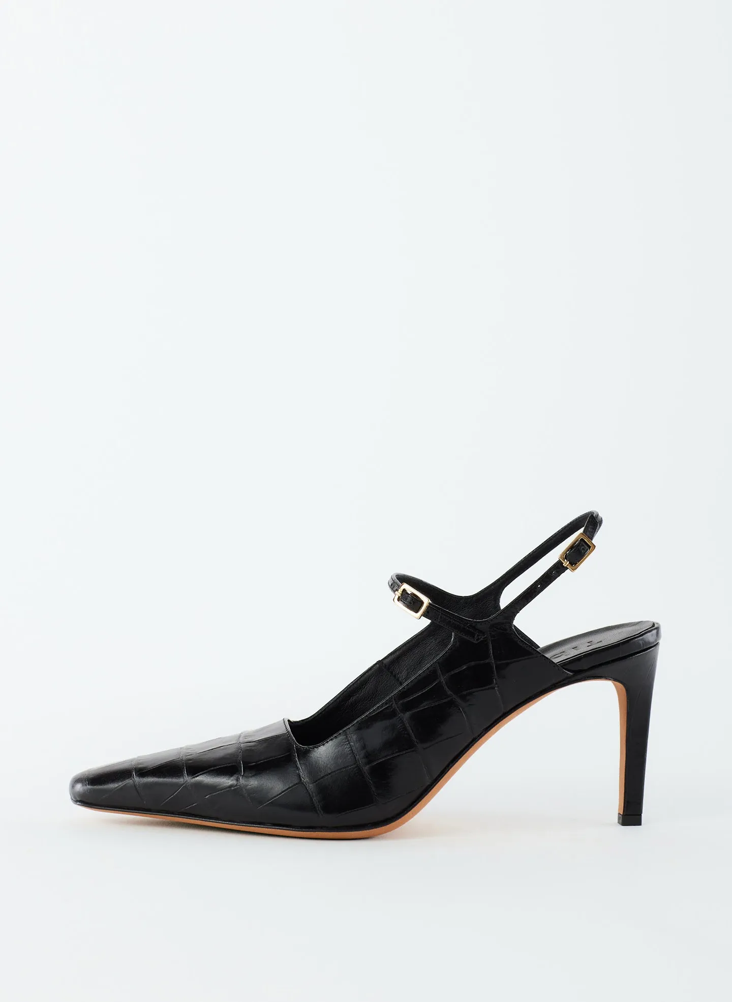 Croc Print Bob Slingback sold by Tibi