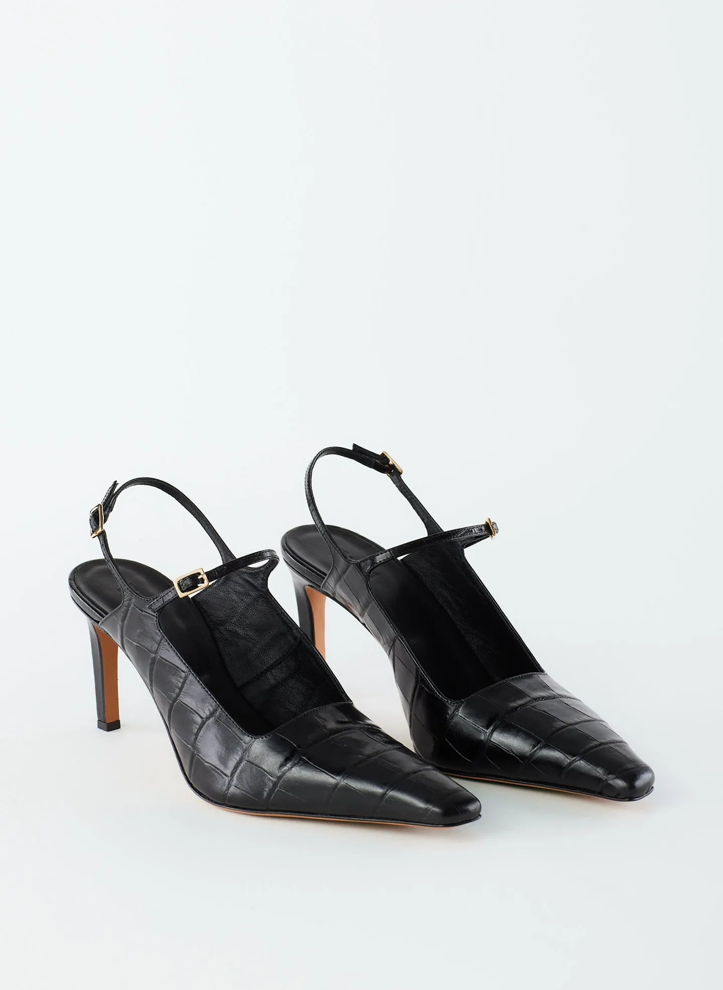 Croc Print Bob Slingback sold by Tibi product image thumbnail 3