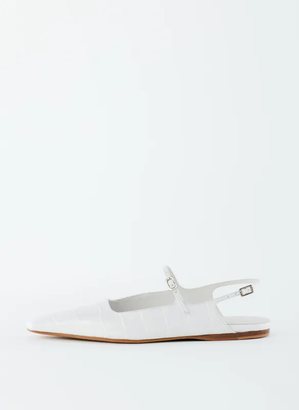 Croc Print Rudy Flat sold by Tibi