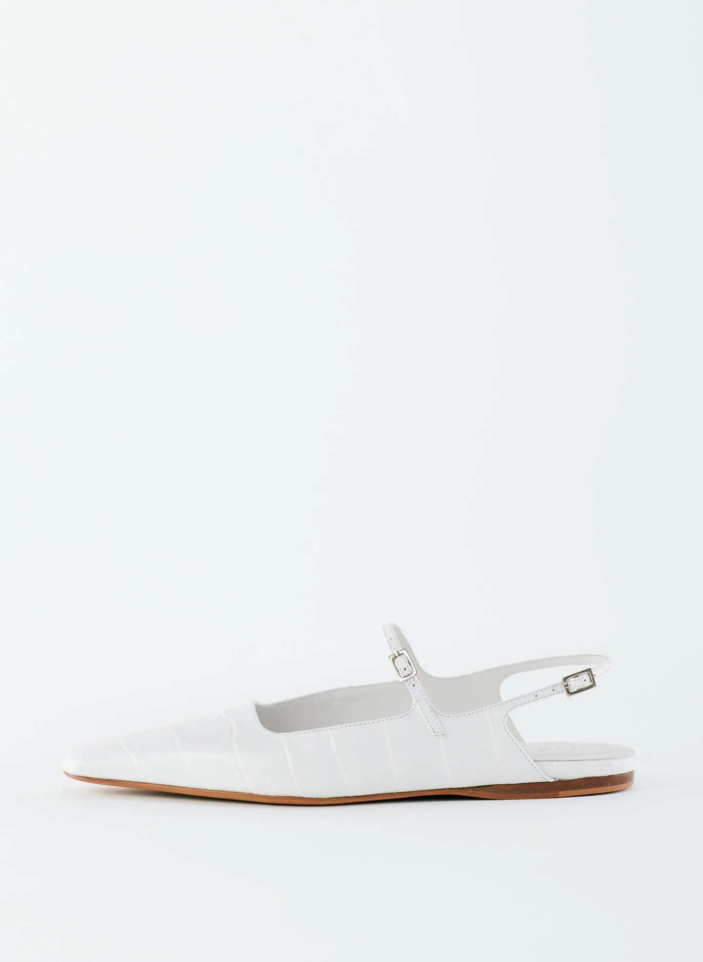 Croc Print Rudy Flat sold by Tibi