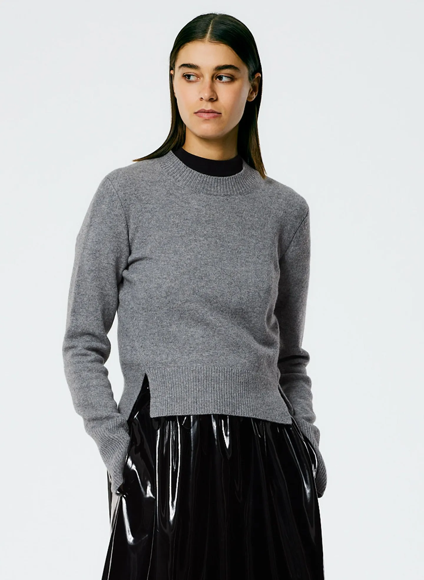 Stretch Cashmere Crewneck Pullover sold by Tibi