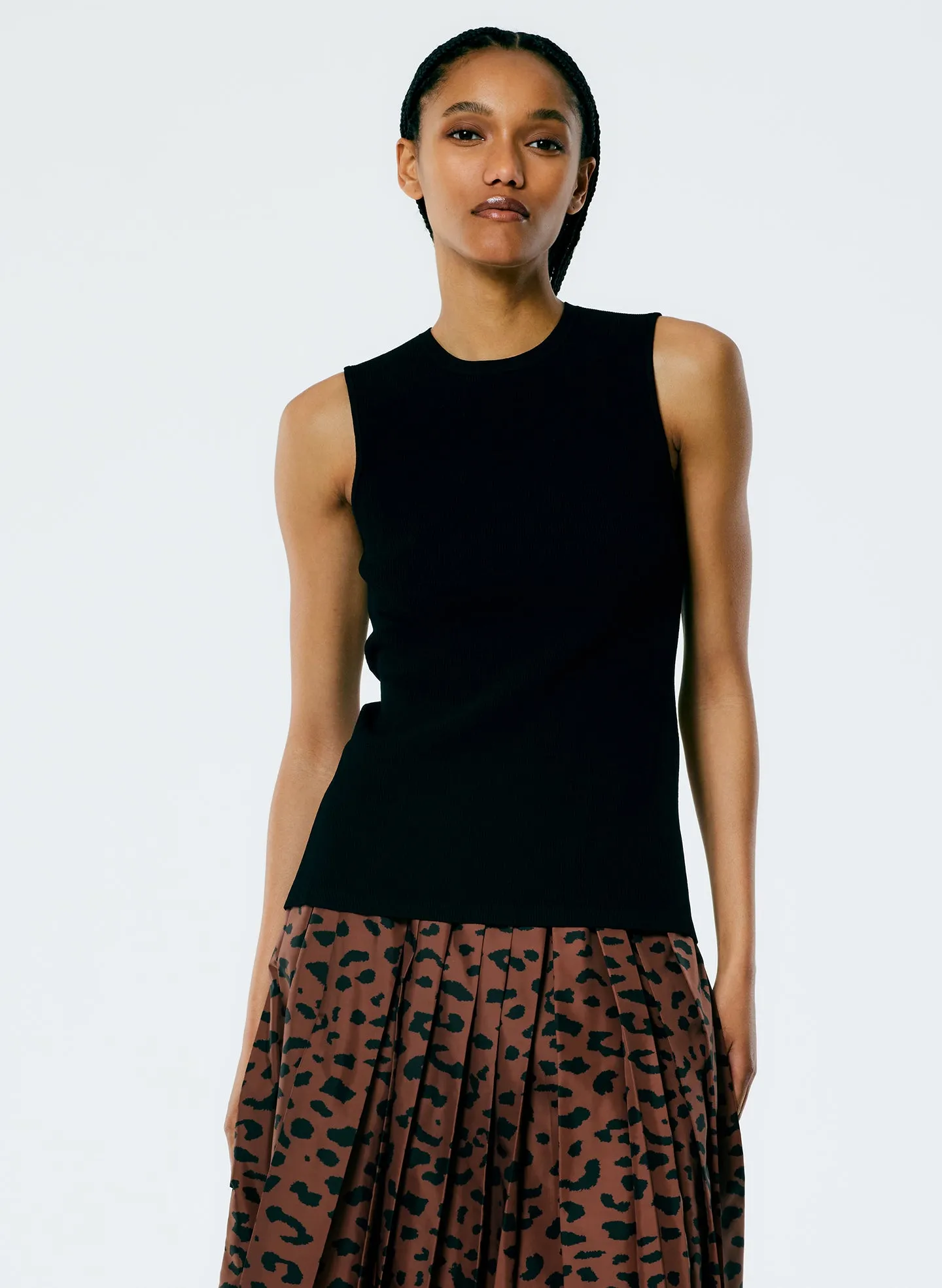 Giselle Stretch Sweater Circle Openback Tank sold by Tibi product image thumbnail 2