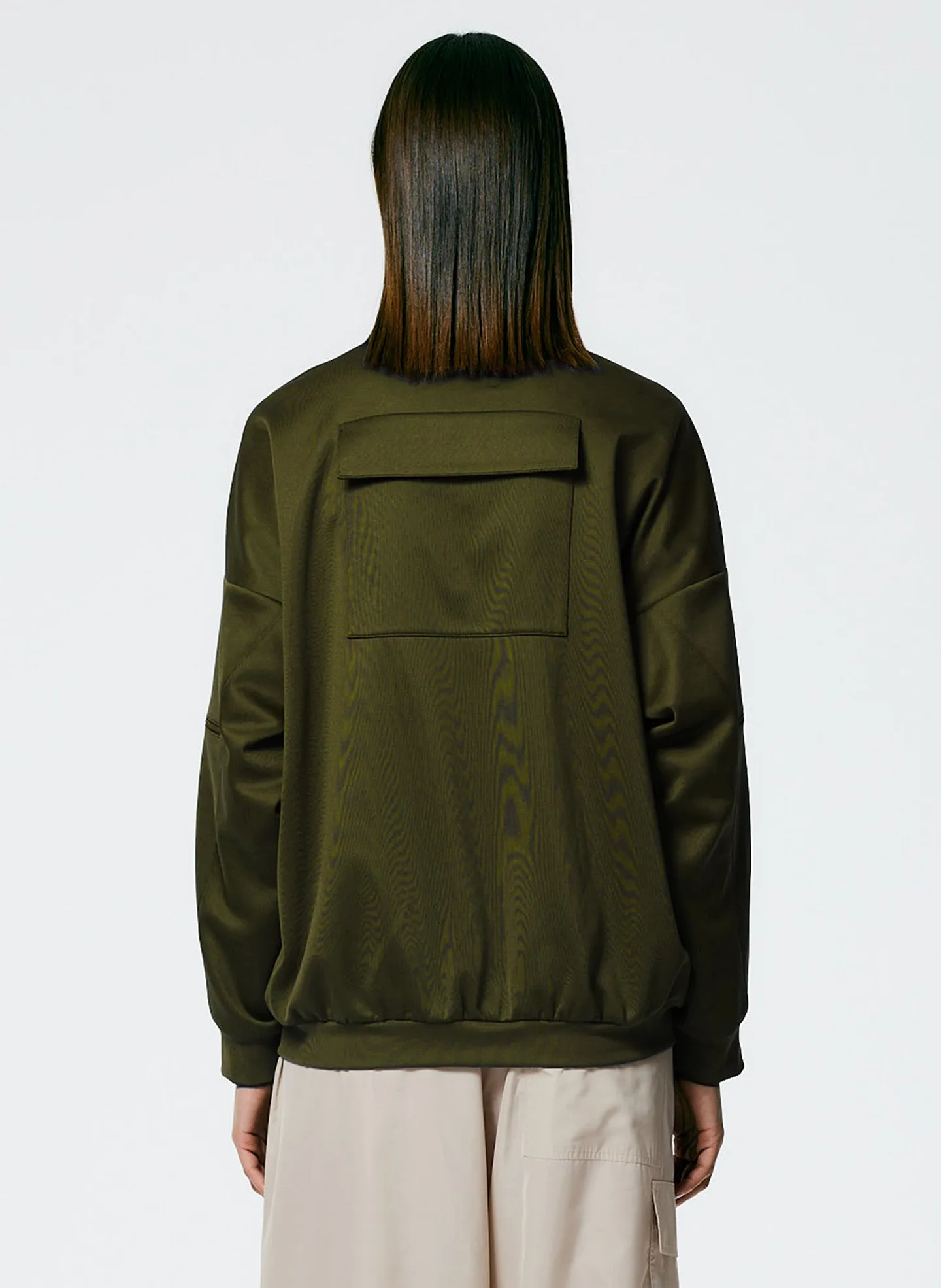 Active Knit Zipper Detailed Track Jacket sold by Tibi product image thumbnail 3