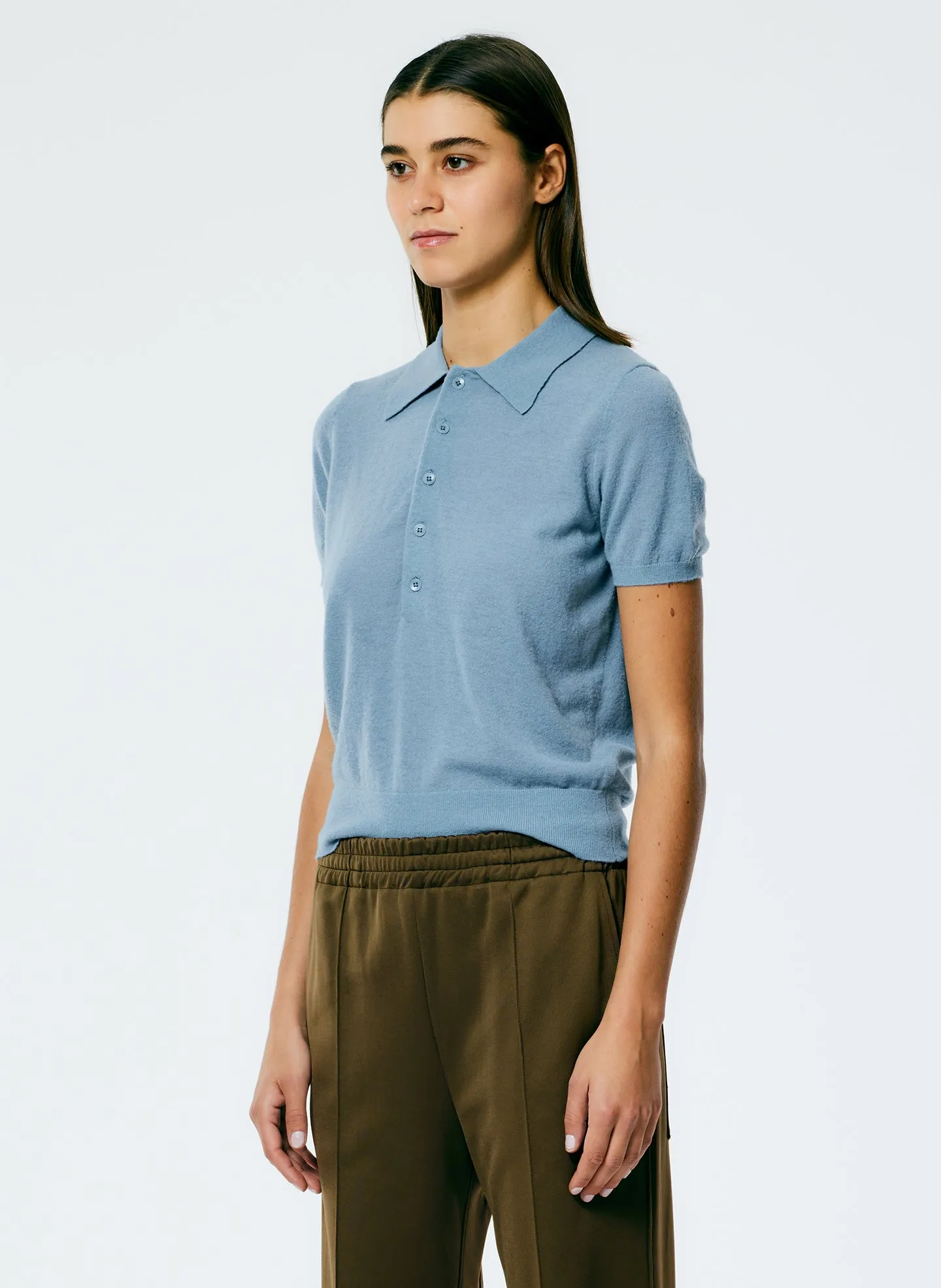 Skinlike Mercerized Wool Shrunken Polo sold by Tibi product image thumbnail 2