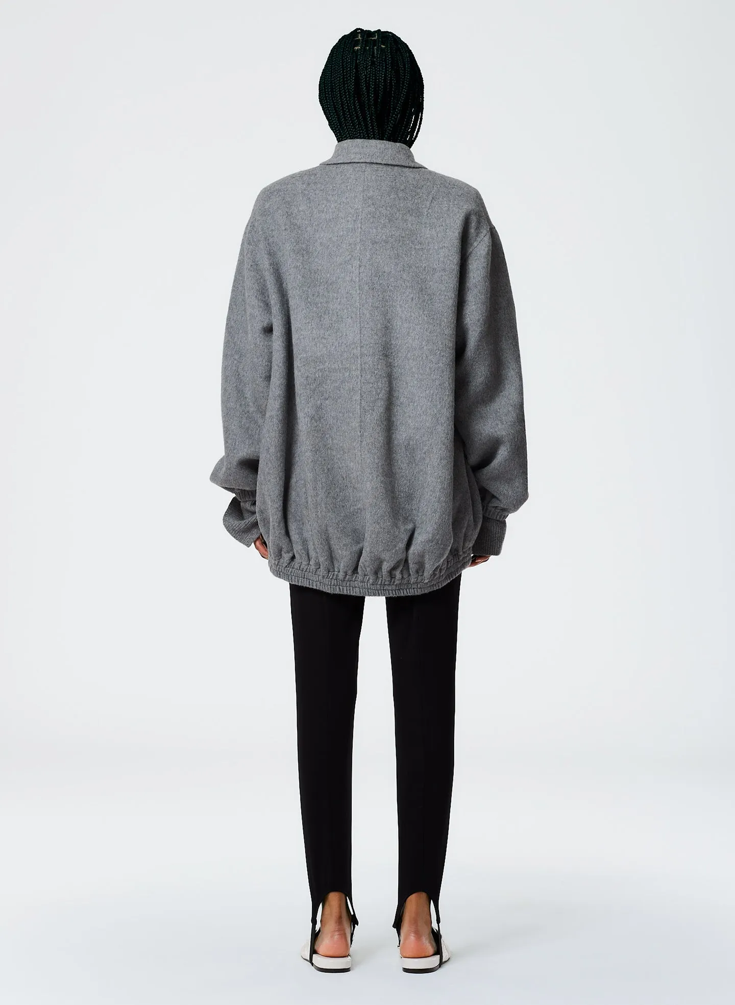 Luxe Wool Angora Oversized Bomber sold by Tibi product image thumbnail 4