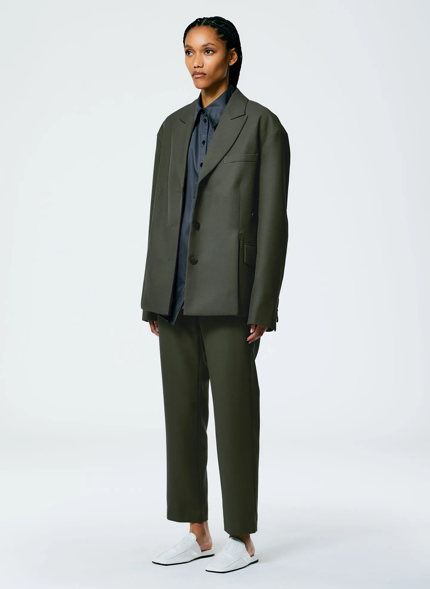 Grain De Poudre Liam Blazer With Slit Zipper Detail sold by Tibi product image thumbnail 4