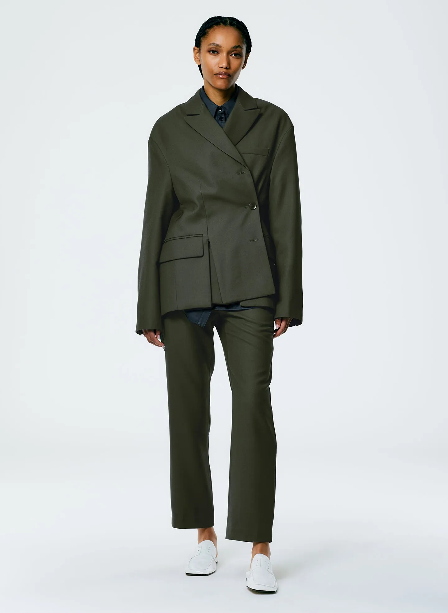 Grain De Poudre Liam Blazer With Slit Zipper Detail sold by Tibi product image thumbnail 3