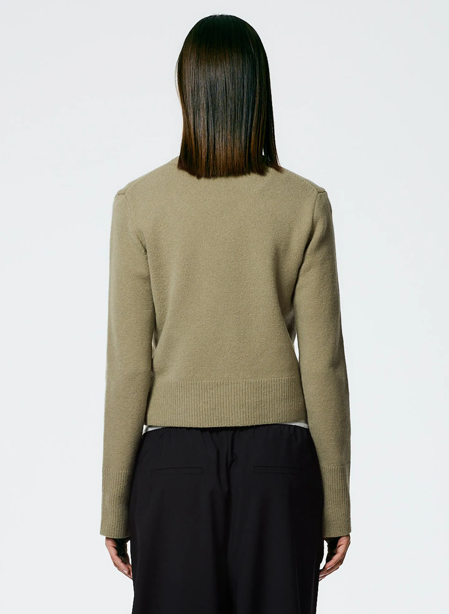 Stretch Cashmere Crewneck Pullover sold by Tibi product image thumbnail 3
