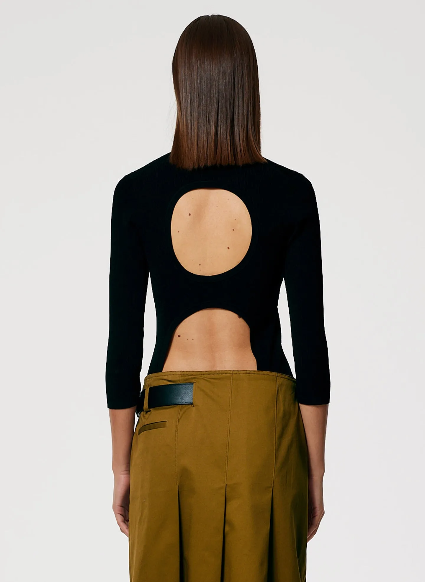 Giselle Stretch Sweater Circle Openback Pullover sold by Tibi product image thumbnail 5