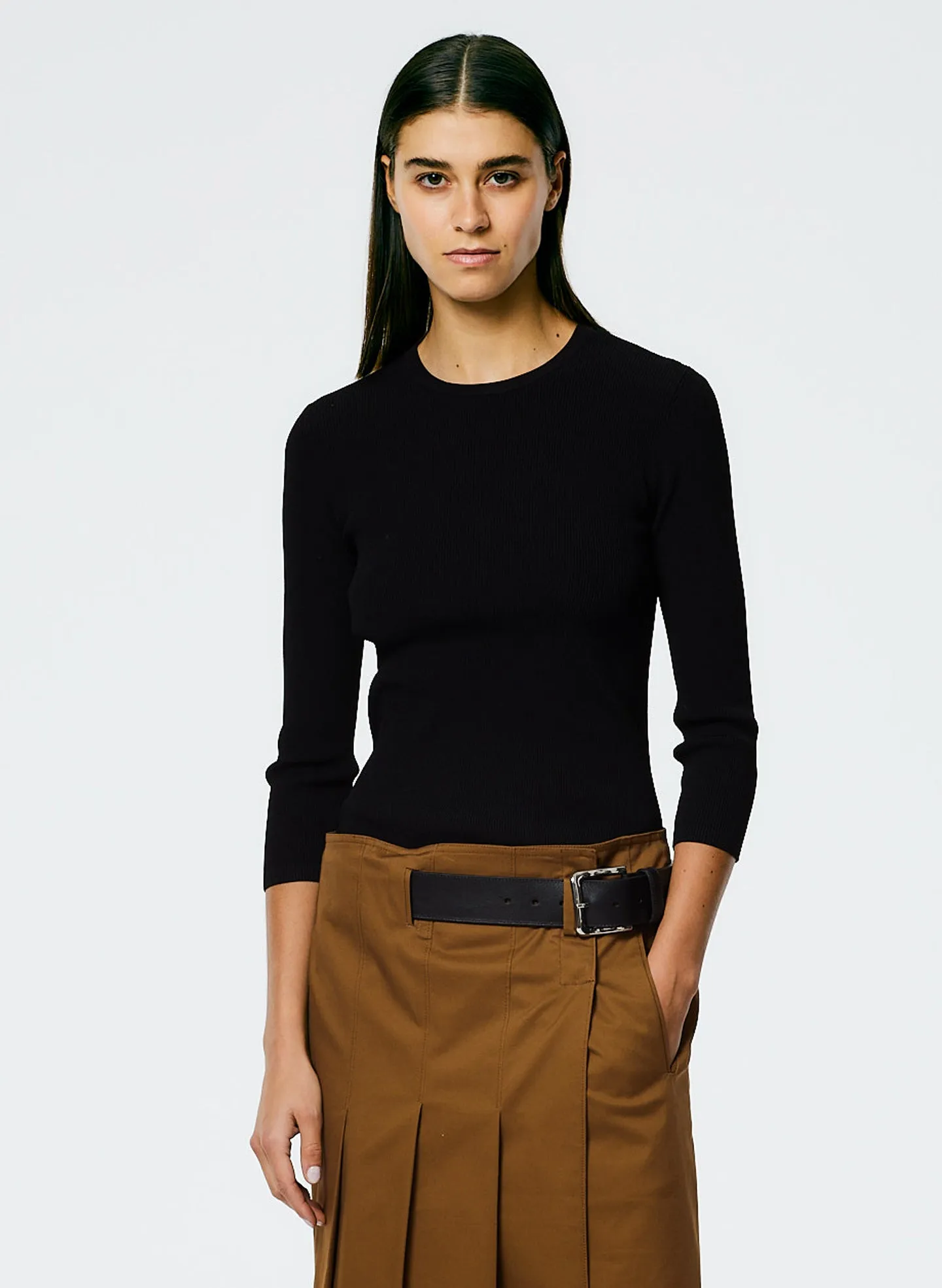 Giselle Stretch Sweater Circle Openback Pullover sold by Tibi product image thumbnail 2