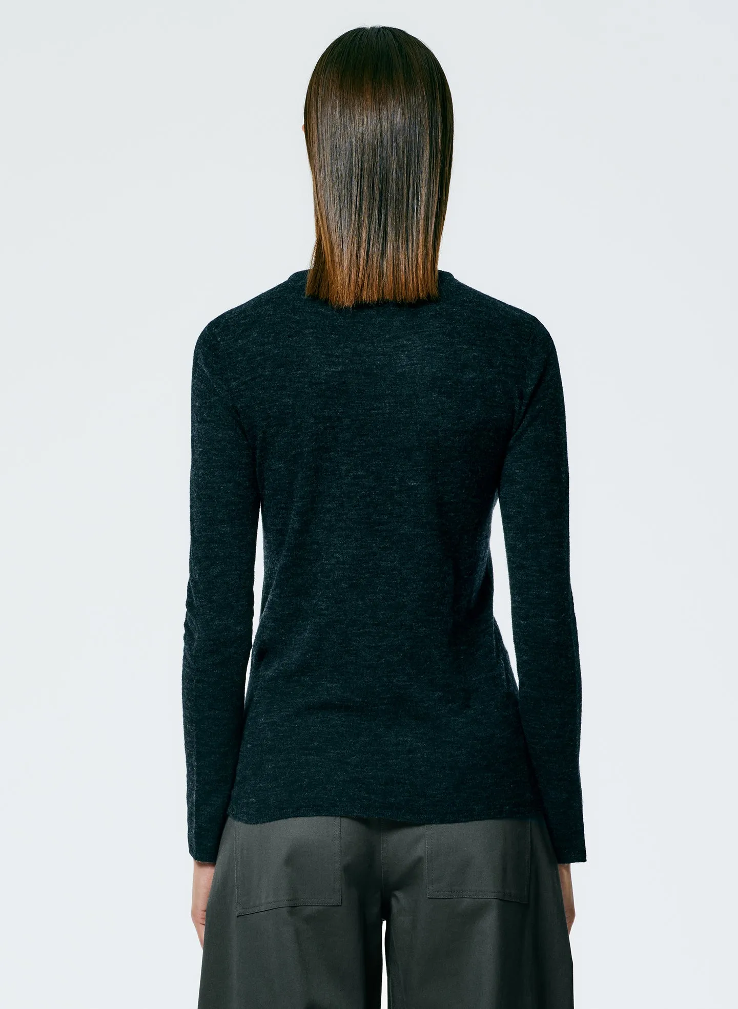 Skinlike Mercerized Wool Soft Sheer Pullover sold by Tibi product image thumbnail 4