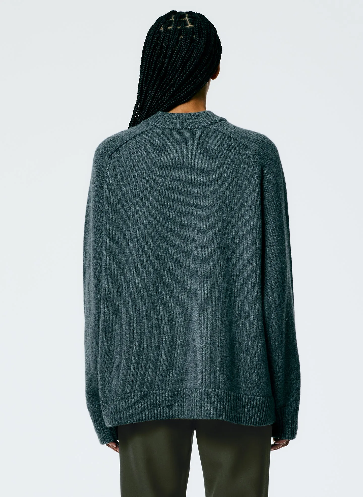 Cashmere Sweater Crewneck Oversized Pullover sold by Tibi product image thumbnail 4