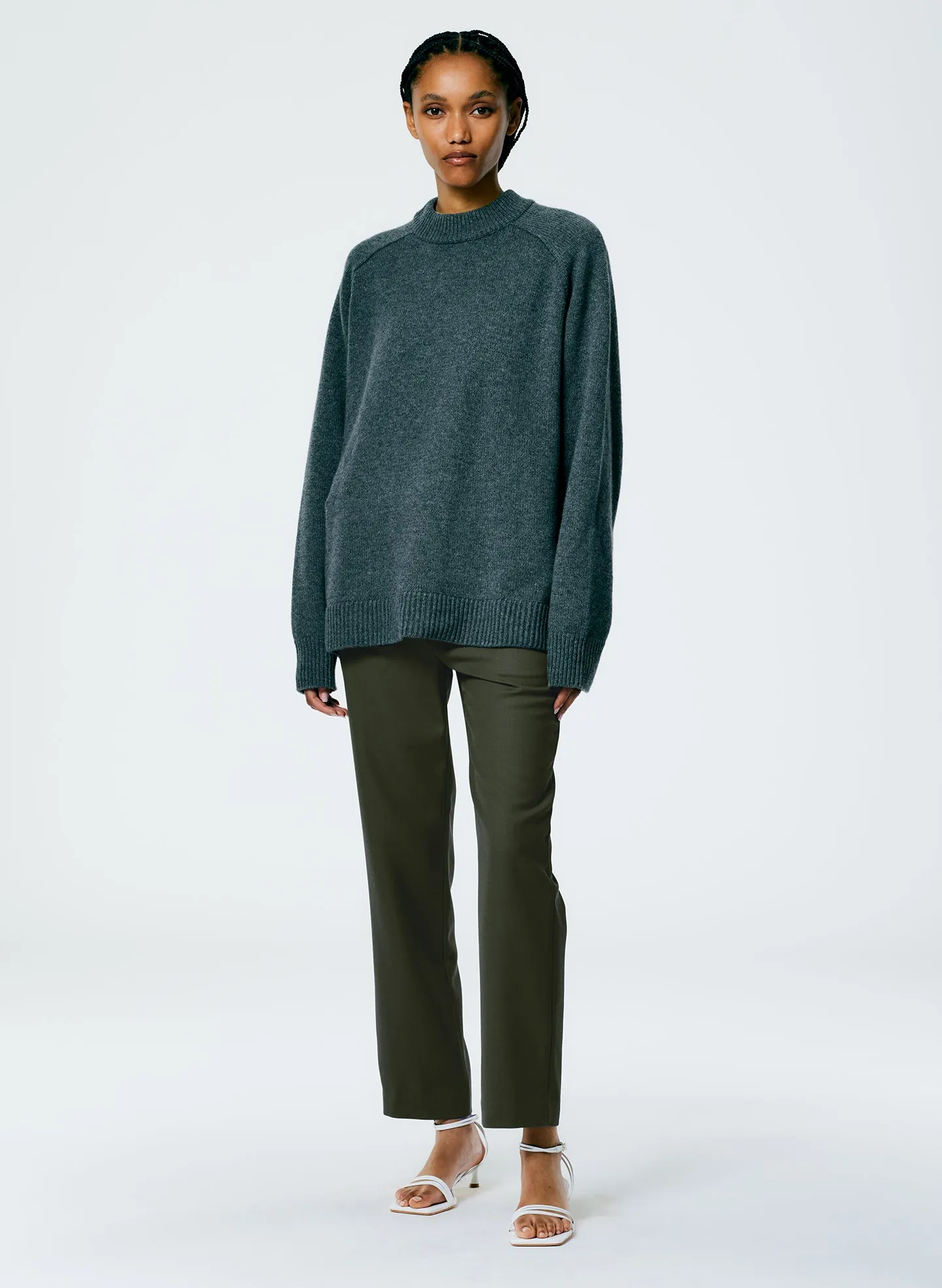 Cashmere Sweater Crewneck Oversized Pullover sold by Tibi product image thumbnail 5