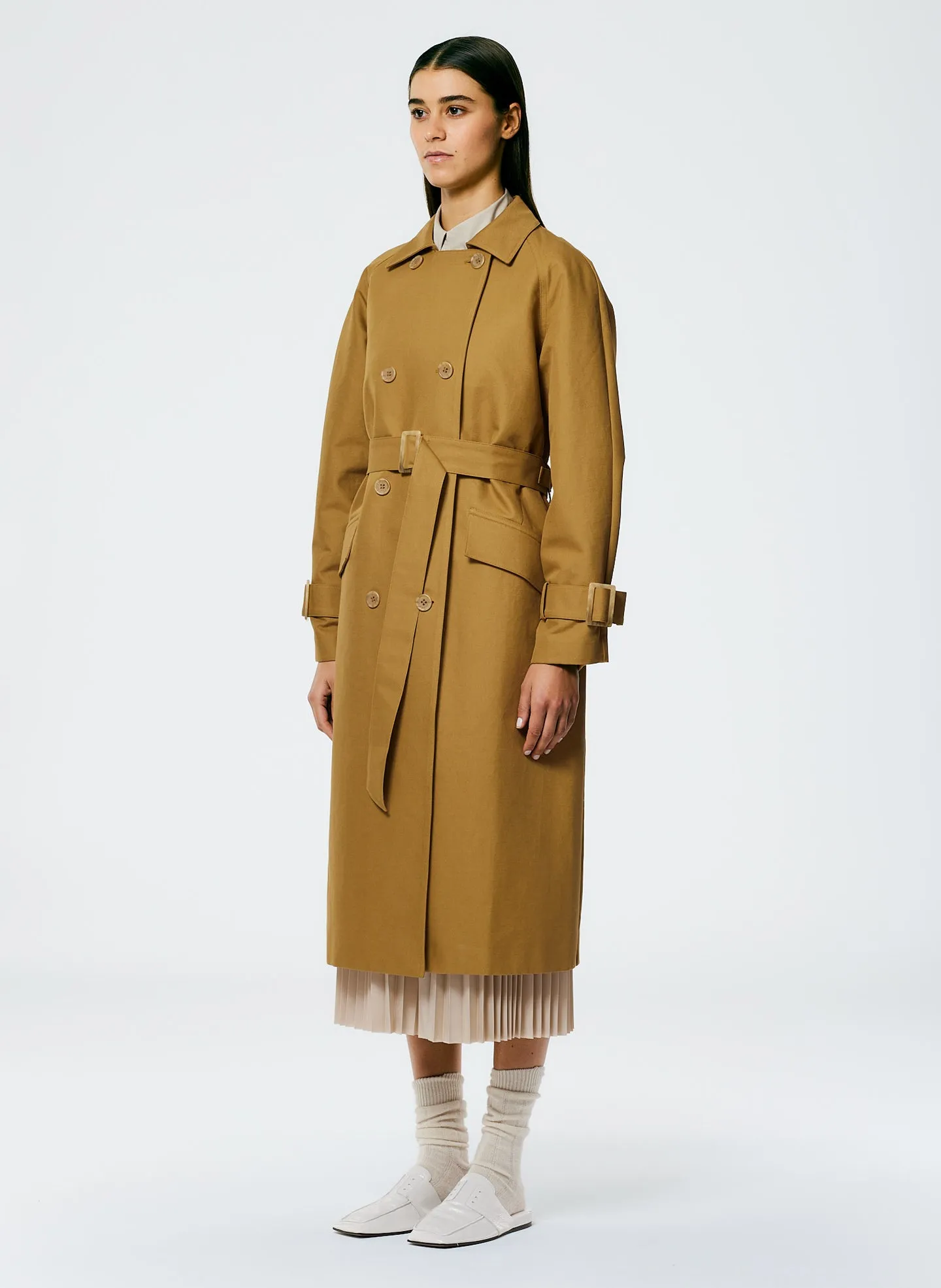 Sculpted Cotton Trench sold by Tibi product image thumbnail 5